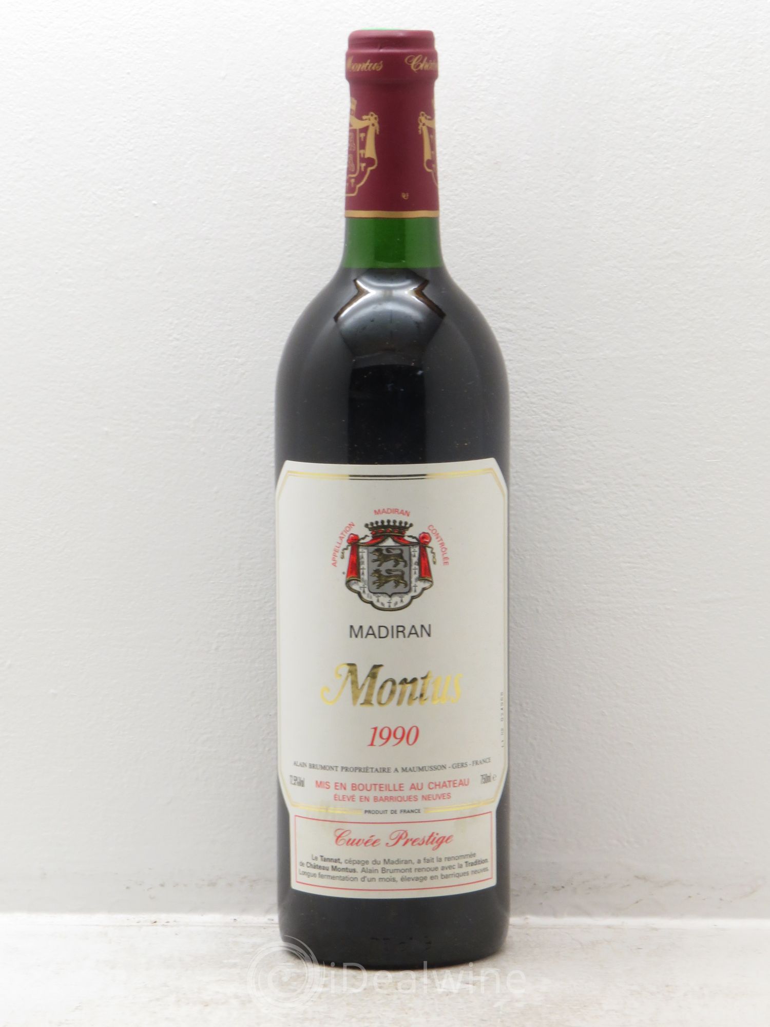 Madiran Château Montus-Prestige Alain Brumont 1990 - Lot de 1 bouteille - 0