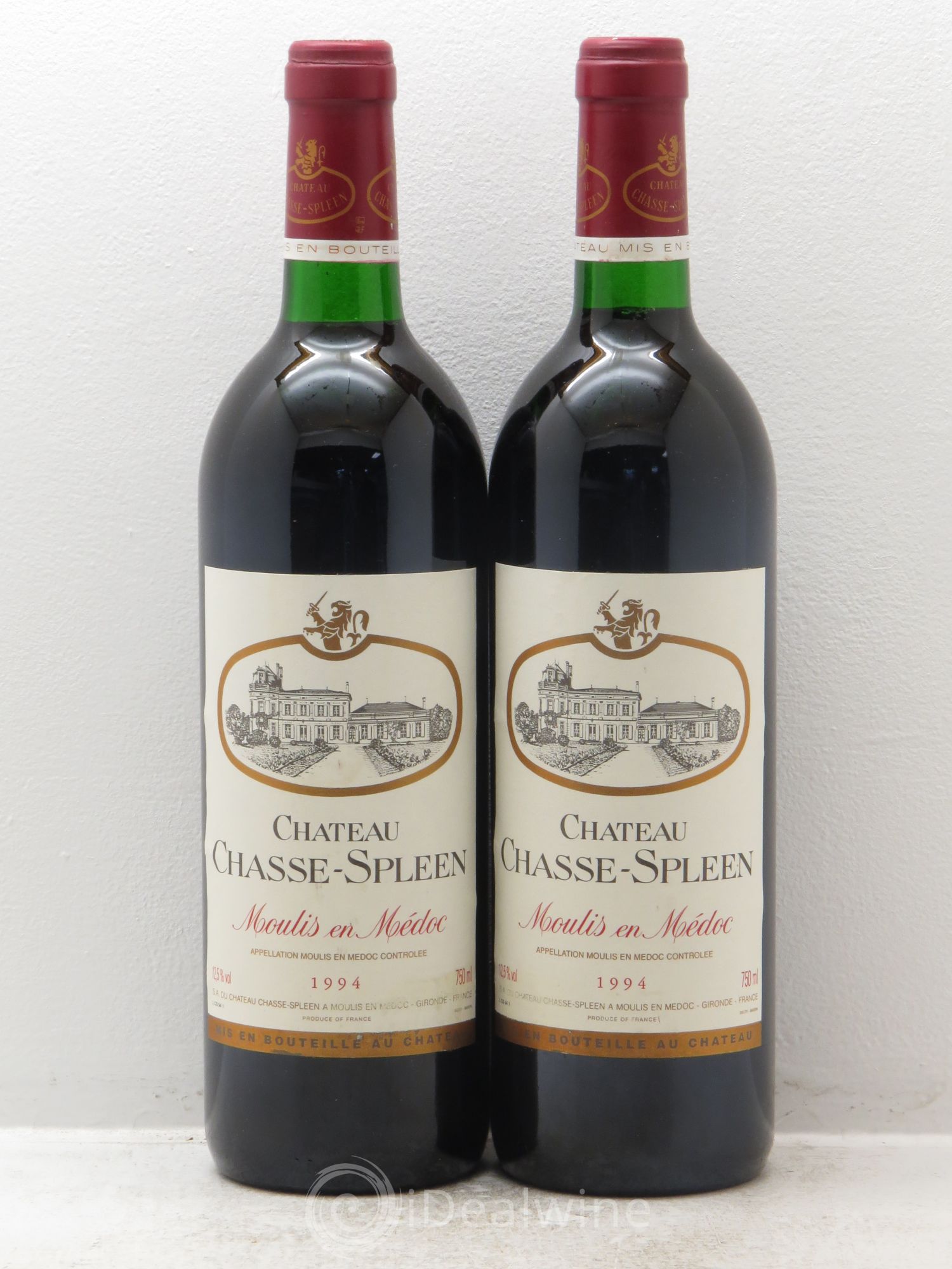 Château Chasse Spleen 1994 - Lot de 2 bouteilles - 0