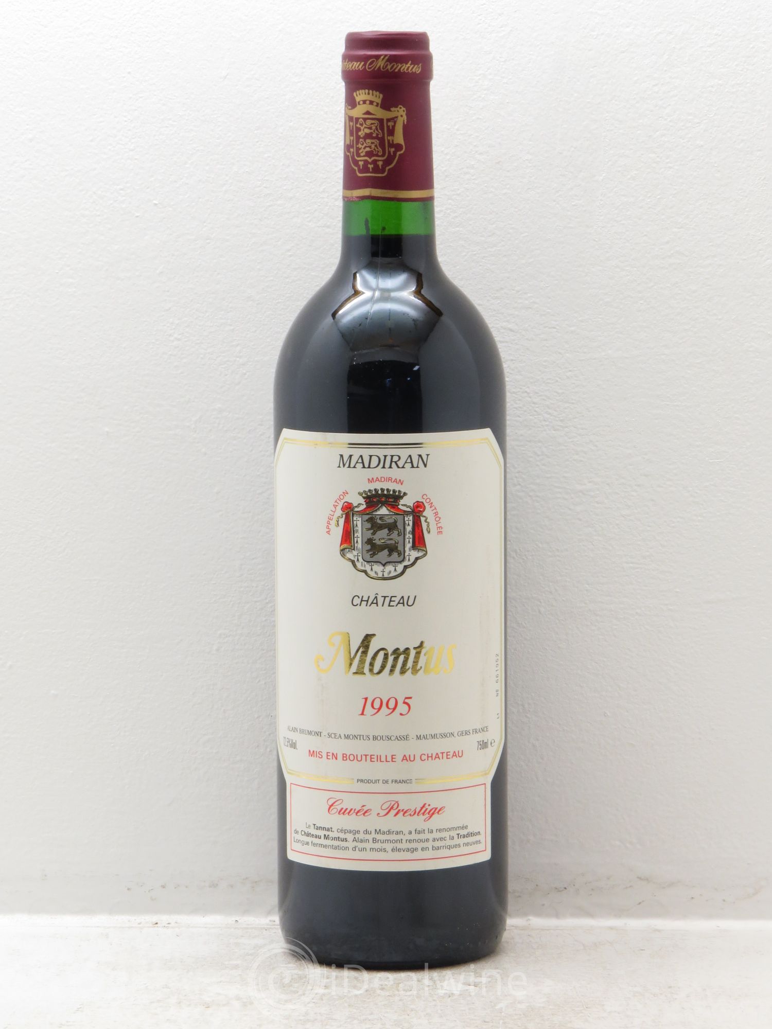 Madiran Château Montus-Prestige Alain Brumont 1995 - Lot de 1 bouteille - 0