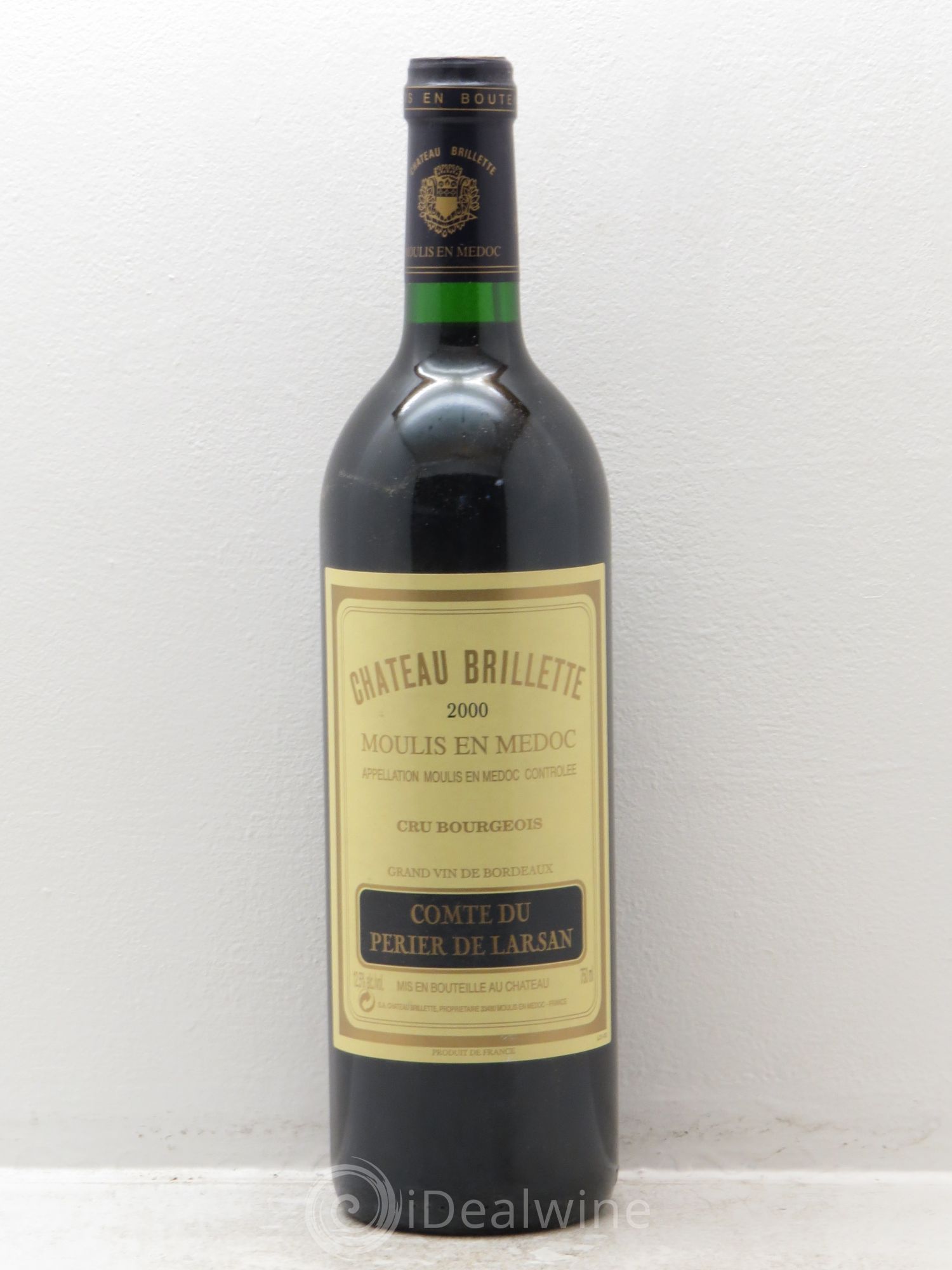 Château Brillette Cru Bourgeois 2000 - Lot de 1 bouteille - 0