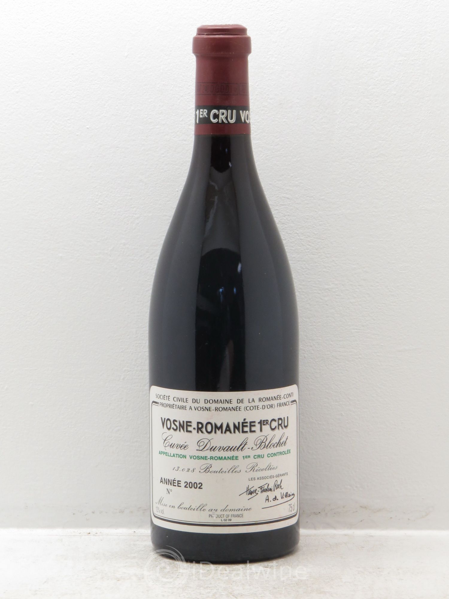 Vosne-Romanée 1er Cru Cuvée Duvault Blochet Domaine de la Romanée-Conti 2002 - Lot de 1 bouteille - 0