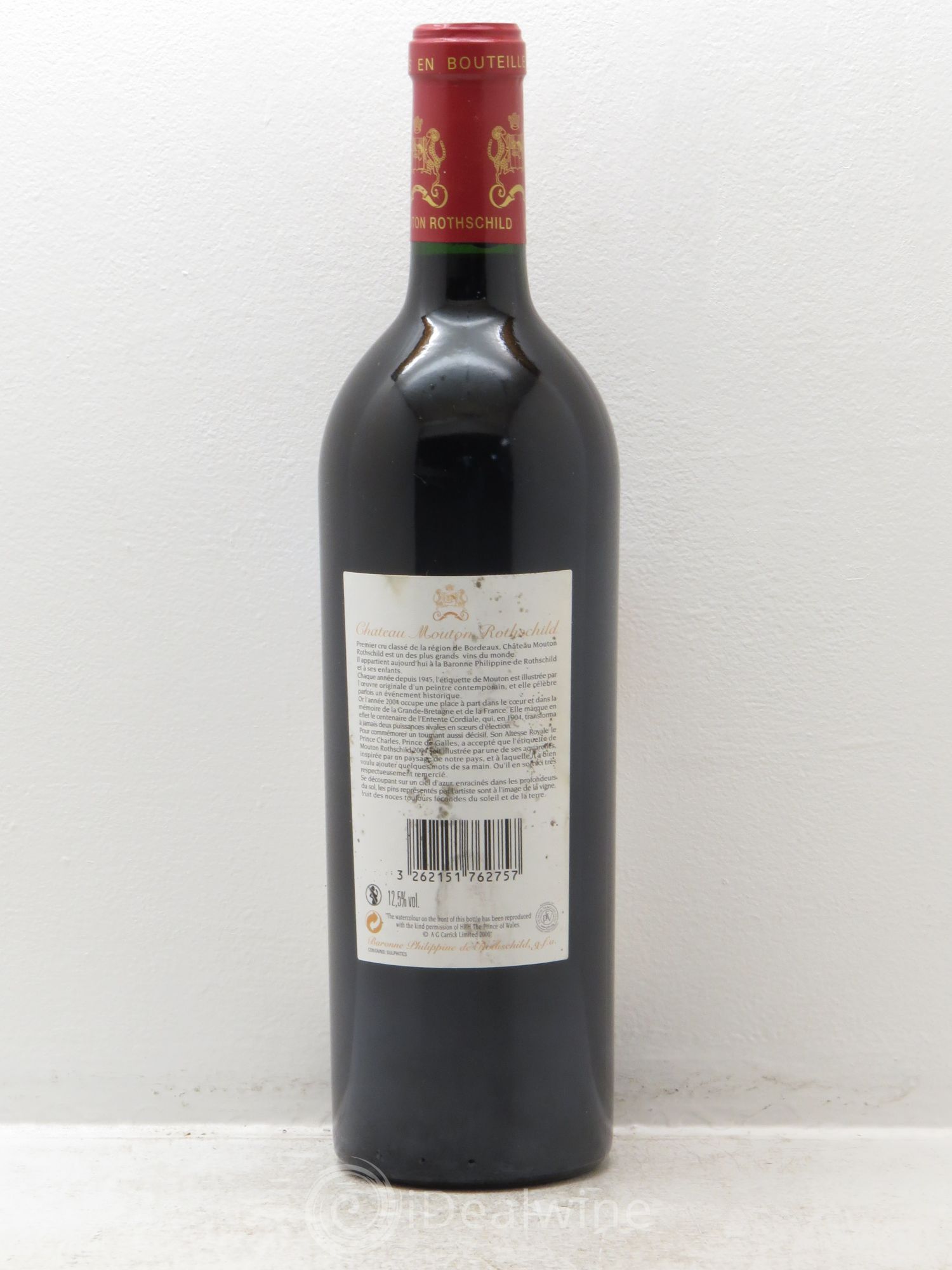 Château Mouton Rothschild 1er Grand Cru Classé 2004 - Lot de 1 bouteille - 1