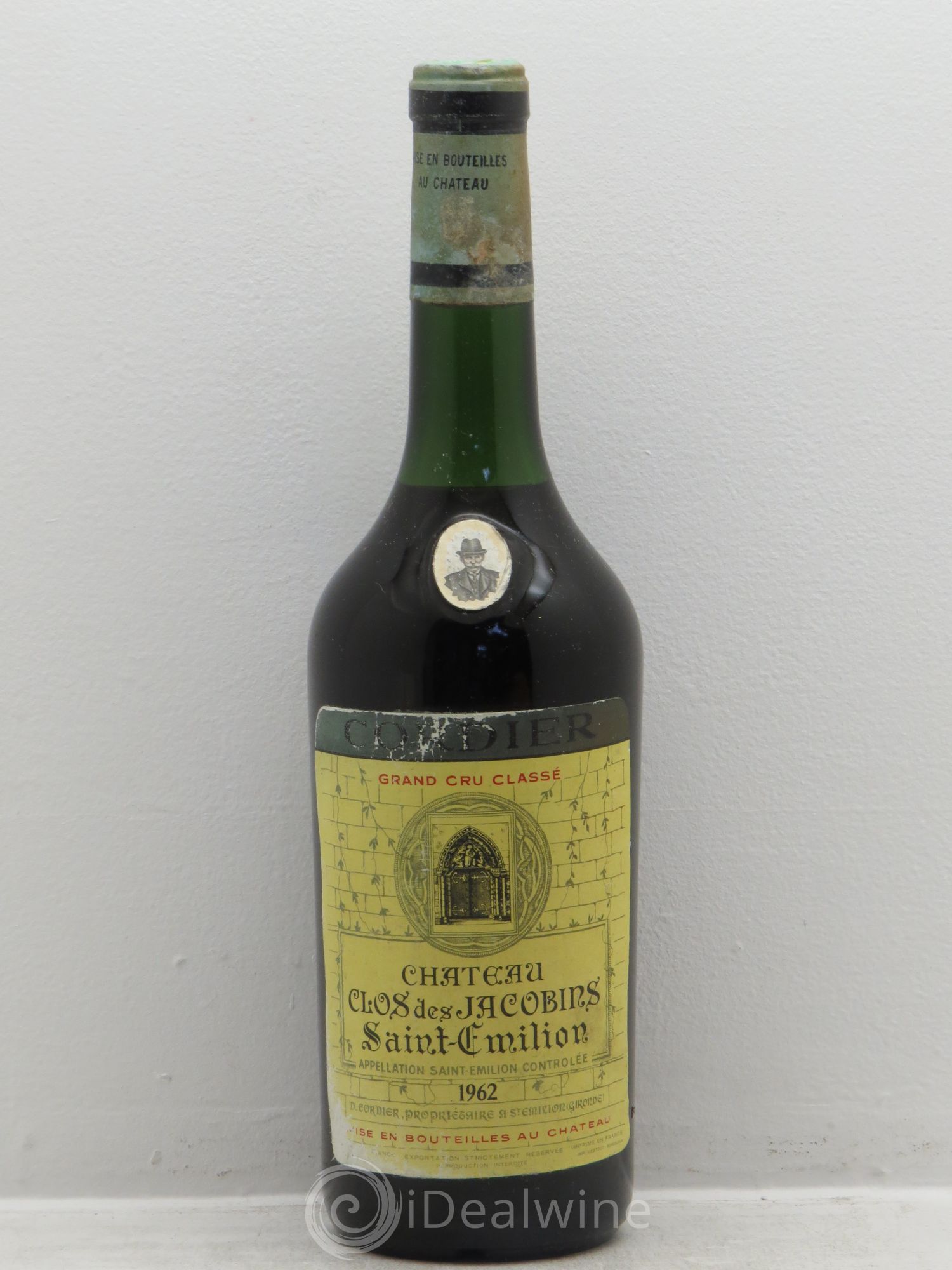 Château Clos des Jacobins Grand Cru Classé 1962 - Lot de 1 bouteille - 0