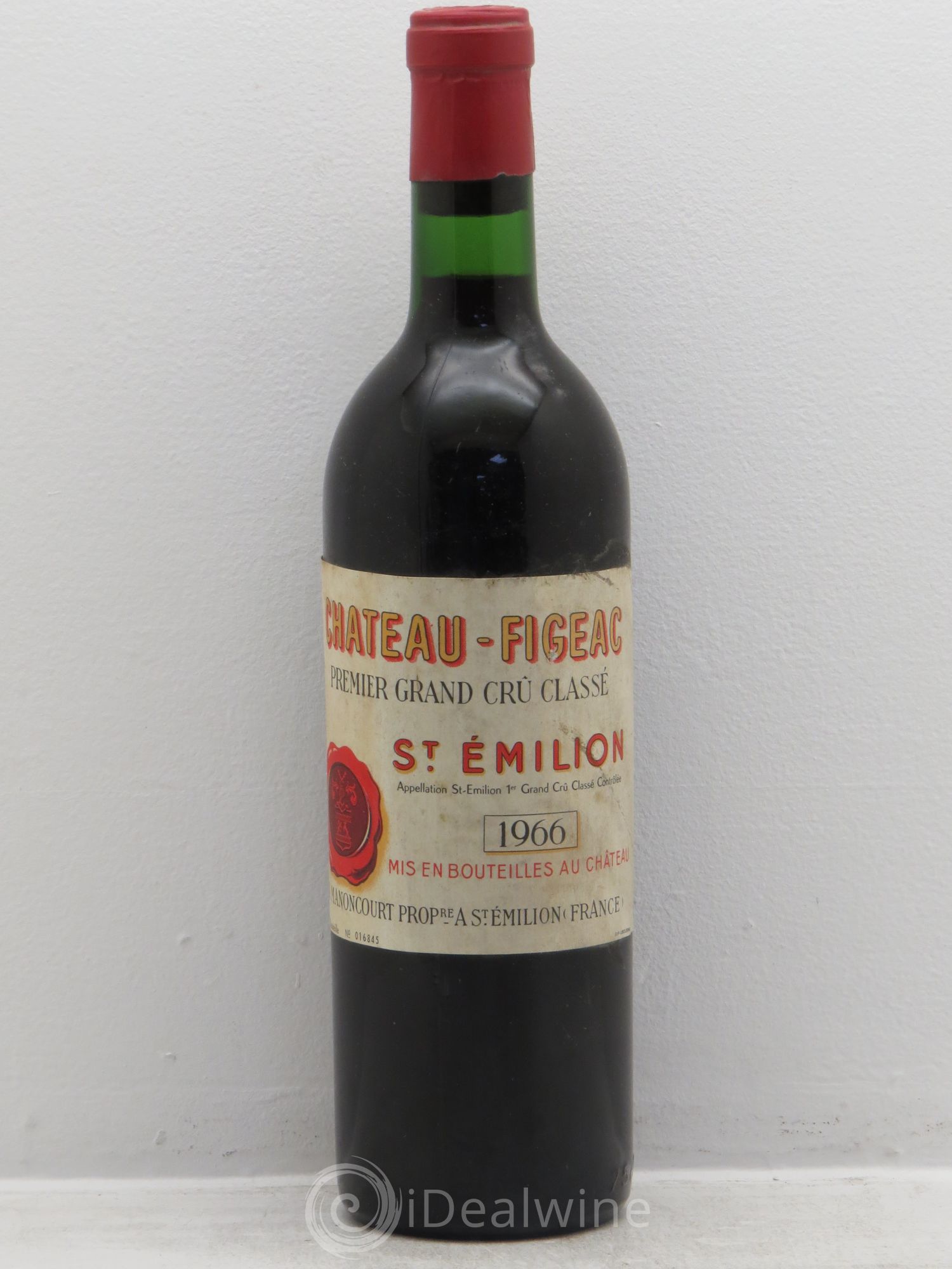 Château Figeac 1er Grand Cru Classé A 1966 - Lot de 1 bouteille - 0