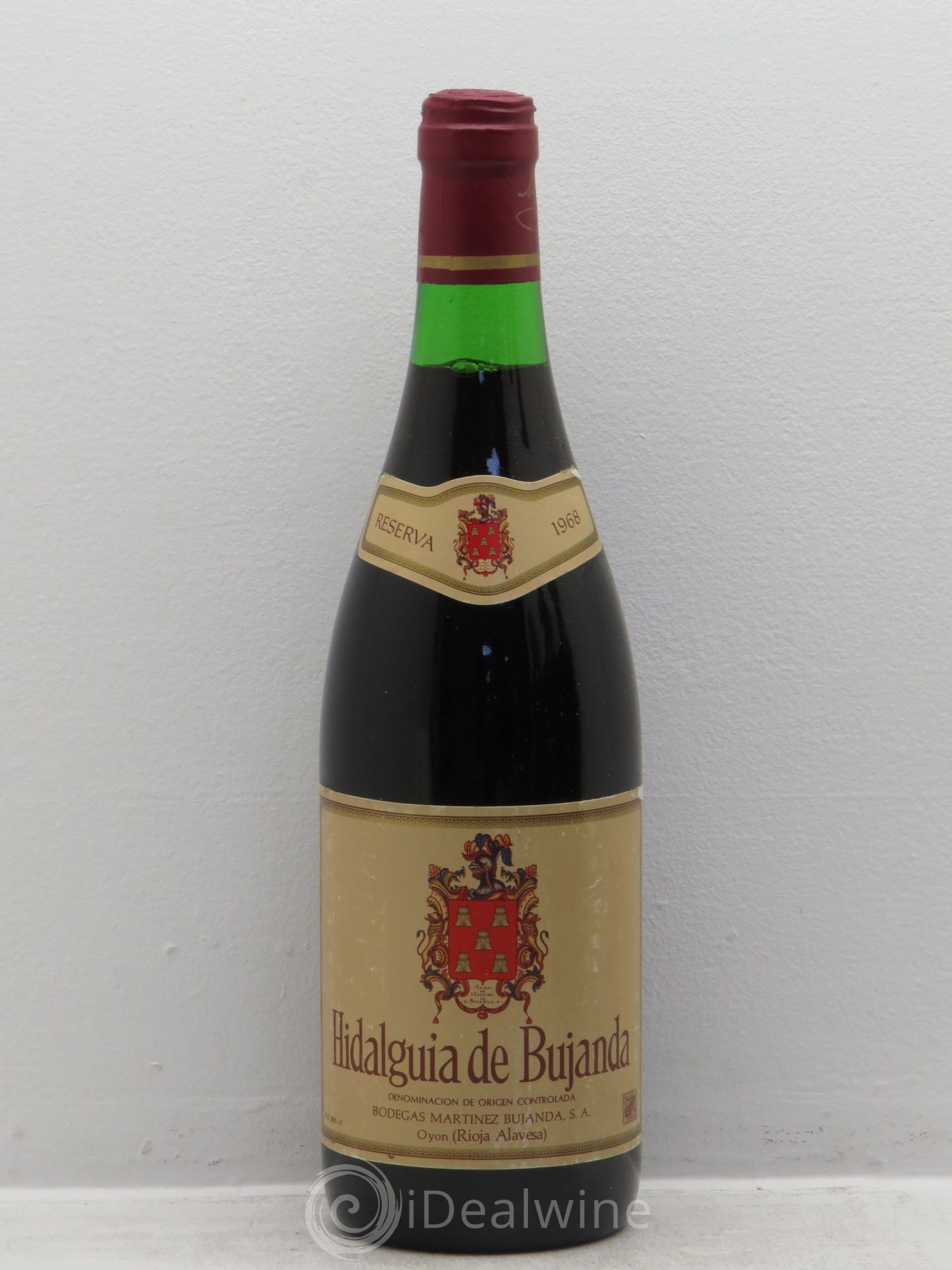 Rioja DOCA Bodegaz Martinez Bujanda Hidlguia de bujanda reserva 1968 - Posten von 1 Flasche - 0