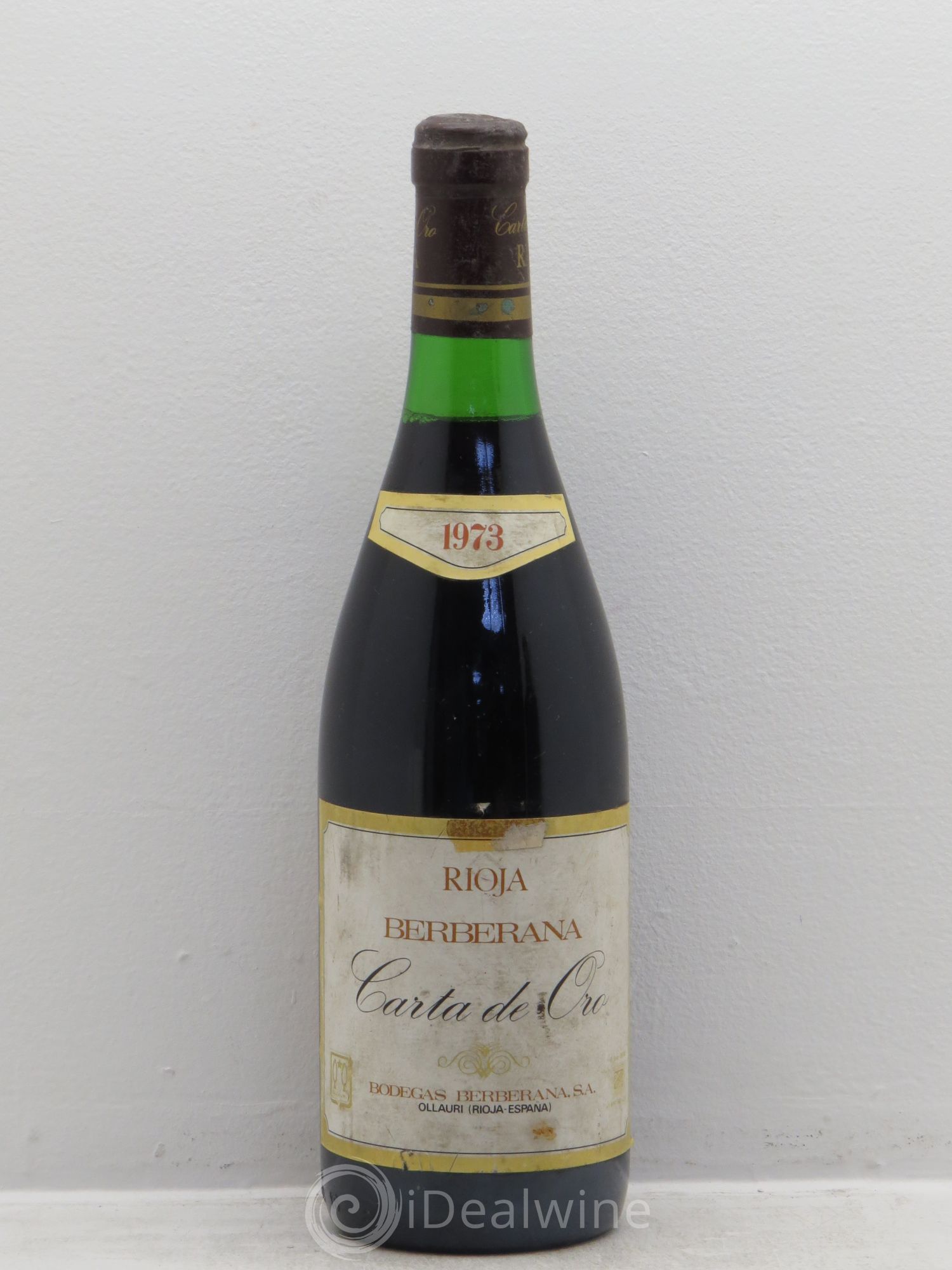 Rioja DOCA Berberana Carta de Oro 1973 - Posten von 1 Flasche - 0