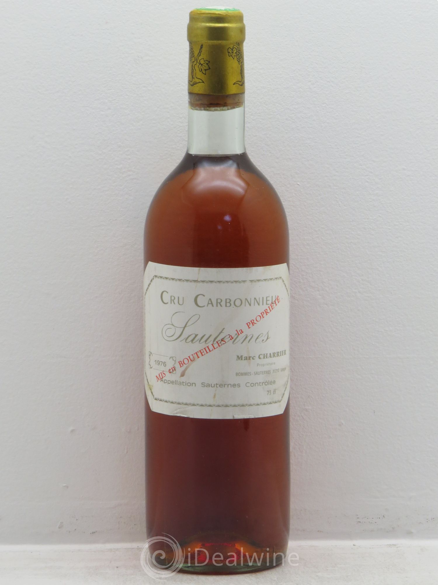 Sauternes Carbonnieu Marc Charrier 1976 - Posten von 1 Flasche - 0