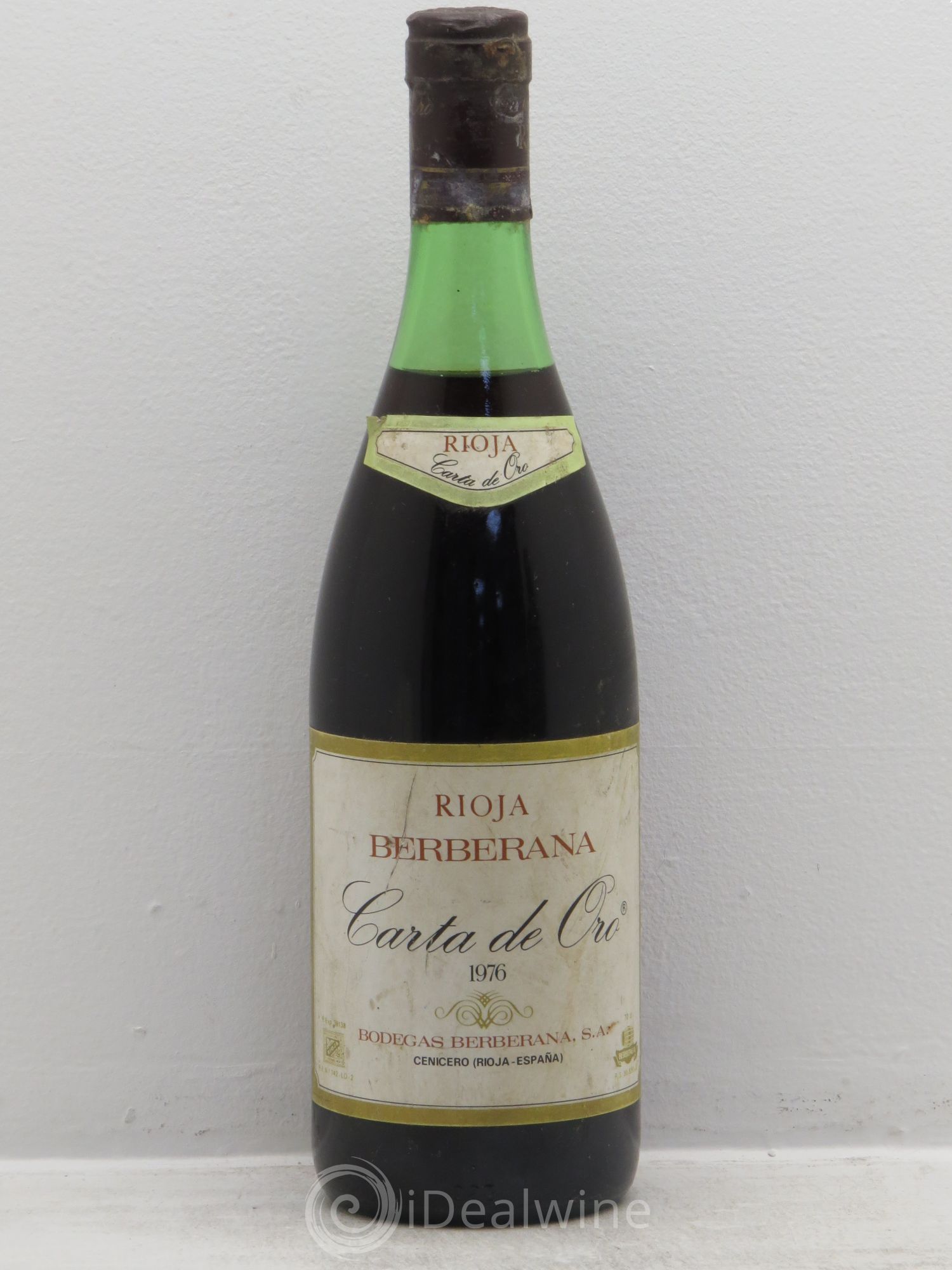 Rioja DOCA Berberana Carta de Oro 1976 - Lot de 1 bouteille - 0