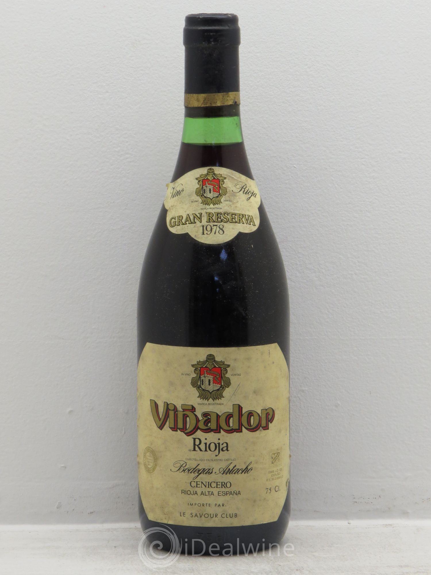 Rioja DOCA Bodega artacho vinador gran reserva 1978 - Posten von 1 Flasche - 0