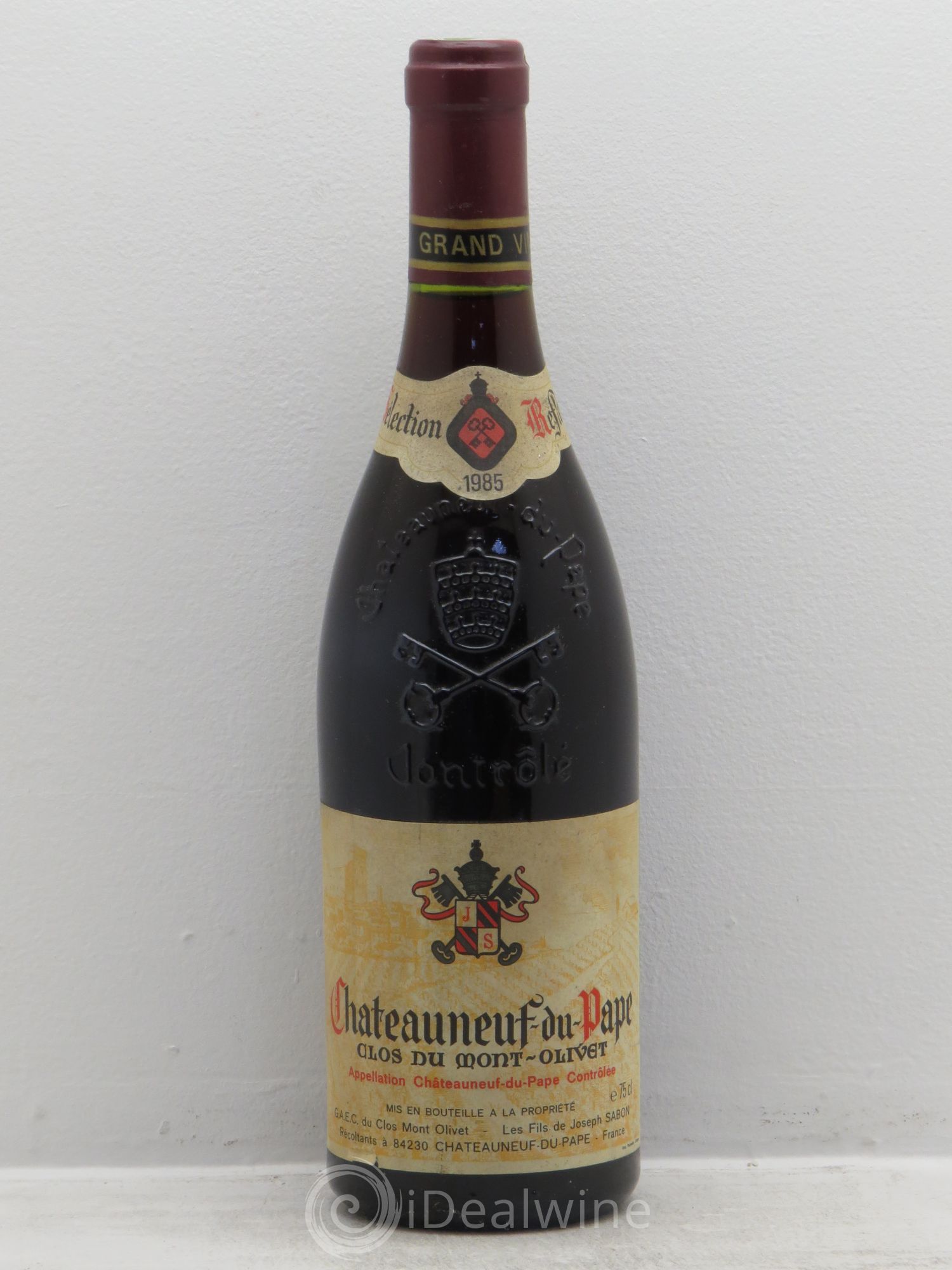 Châteauneuf-du-Pape Clos du Mont-Olivet Sélection reflets 1985 - Lot de 1 bouteille - 0
