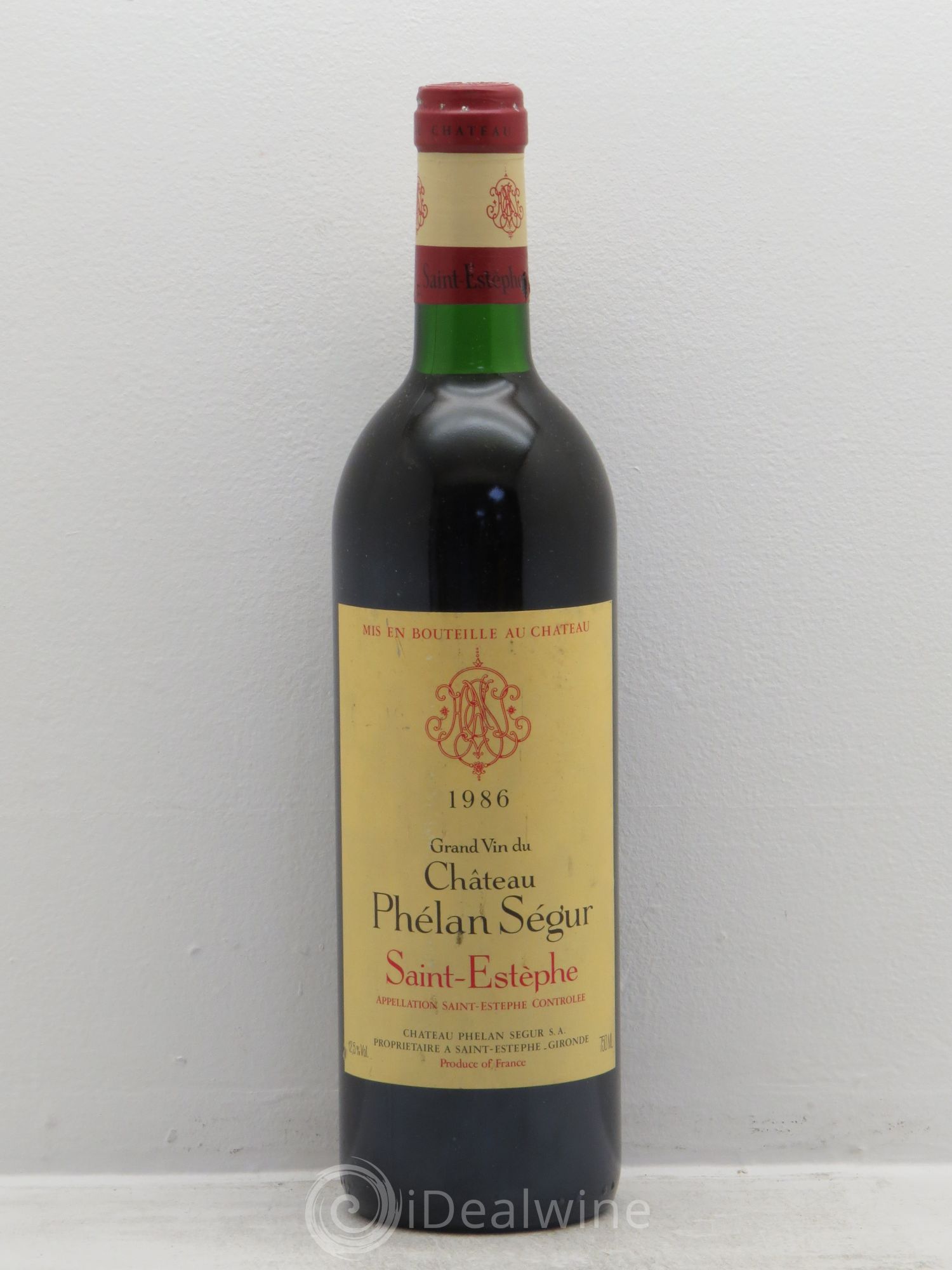 Château Phélan Ségur 1986 - Lot de 1 bouteille - 0