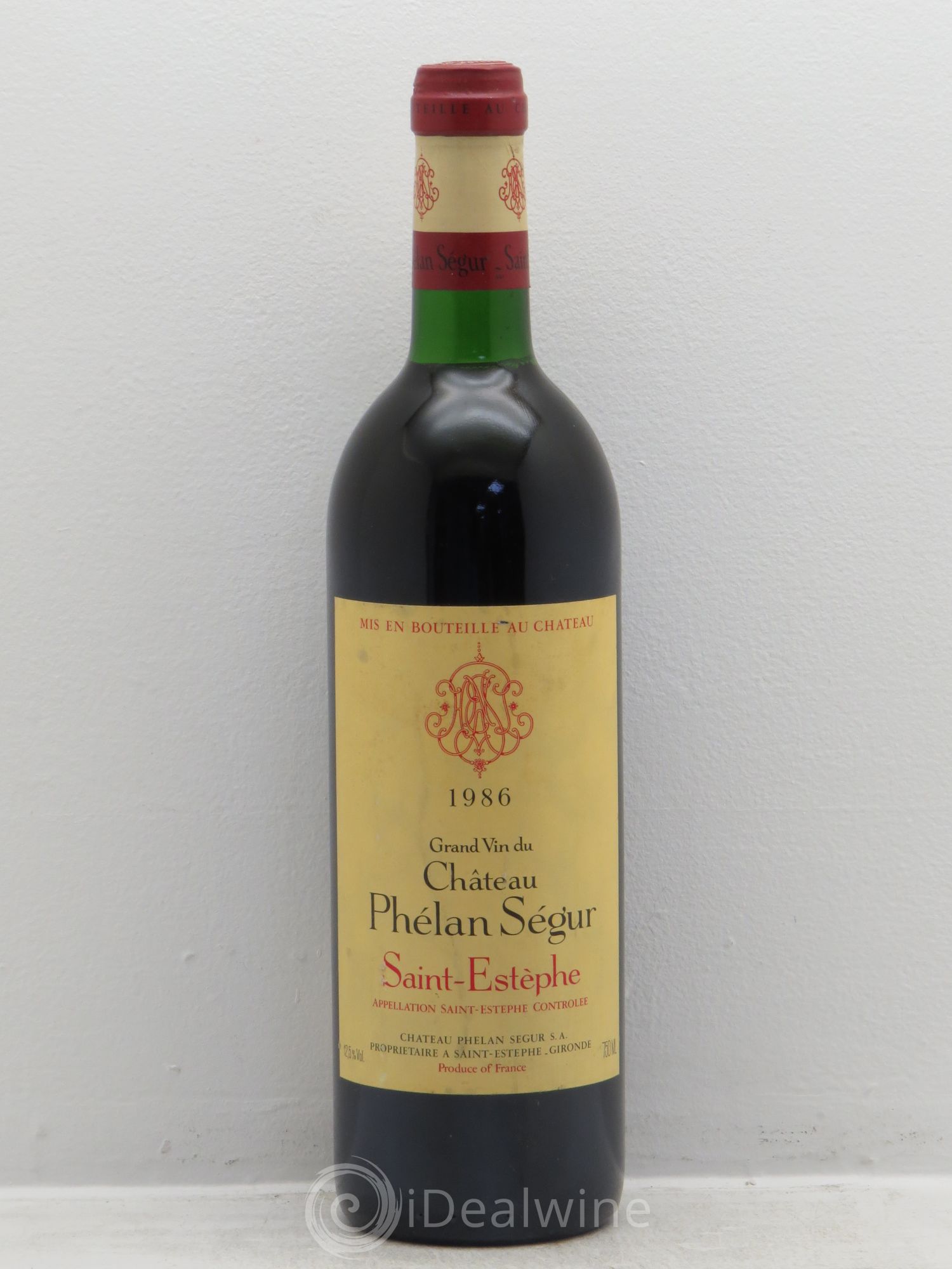 Château Phélan Ségur 1986 - Lot de 1 bouteille - 0