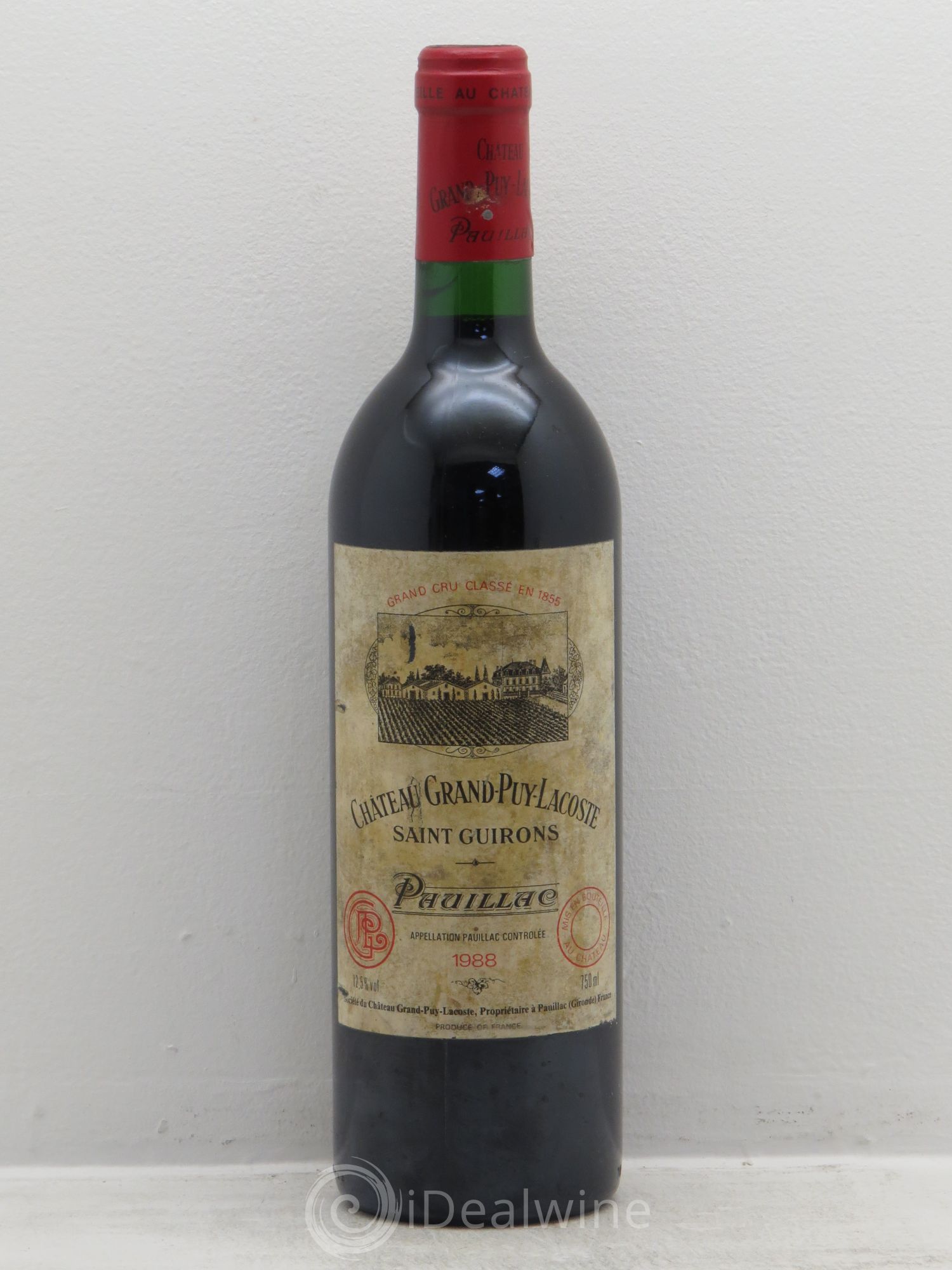 Château Grand Puy Lacoste 5ème Grand Cru Classé 1988 - Lot de 1 bouteille - 0