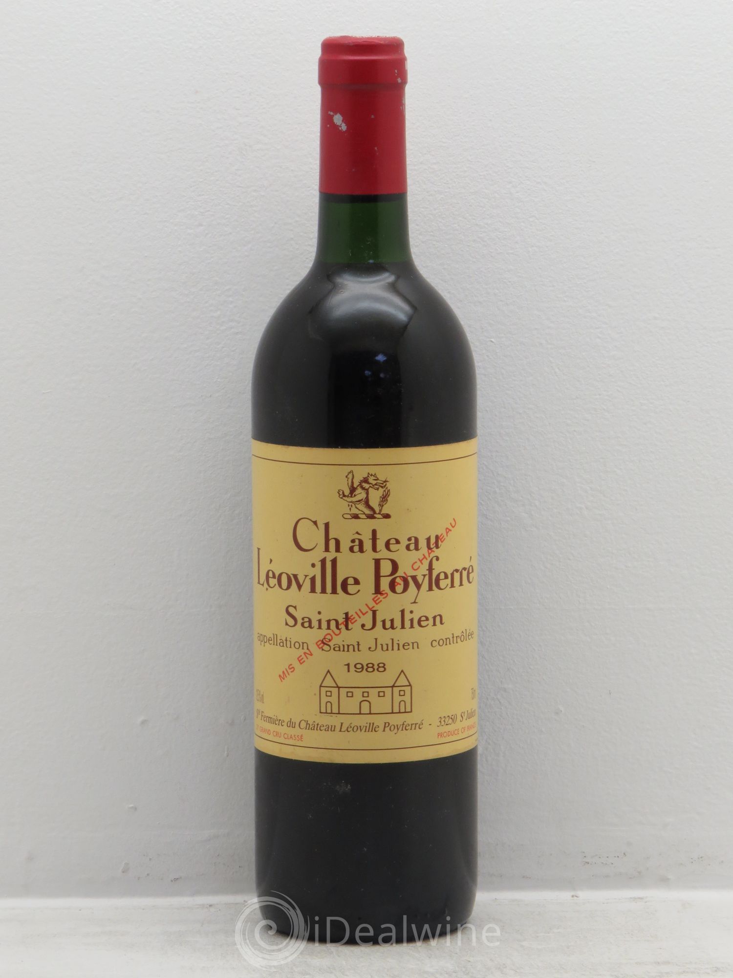 Château Léoville Poyferré 2ème Grand Cru Classé 1988 - Lot de 1 bouteille - 0