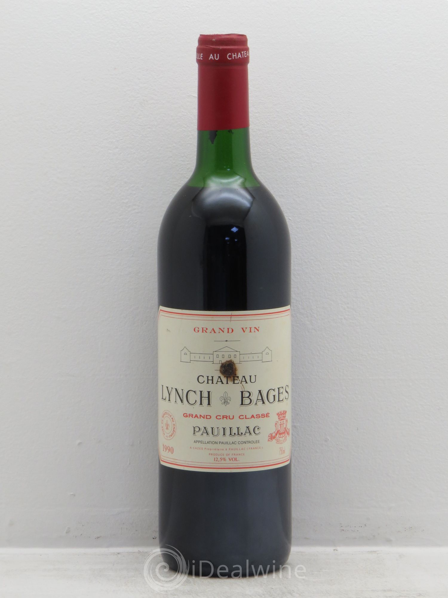 Château Lynch Bages 5ème Grand Cru Classé 1990 - Lot de 1 bouteille - 0