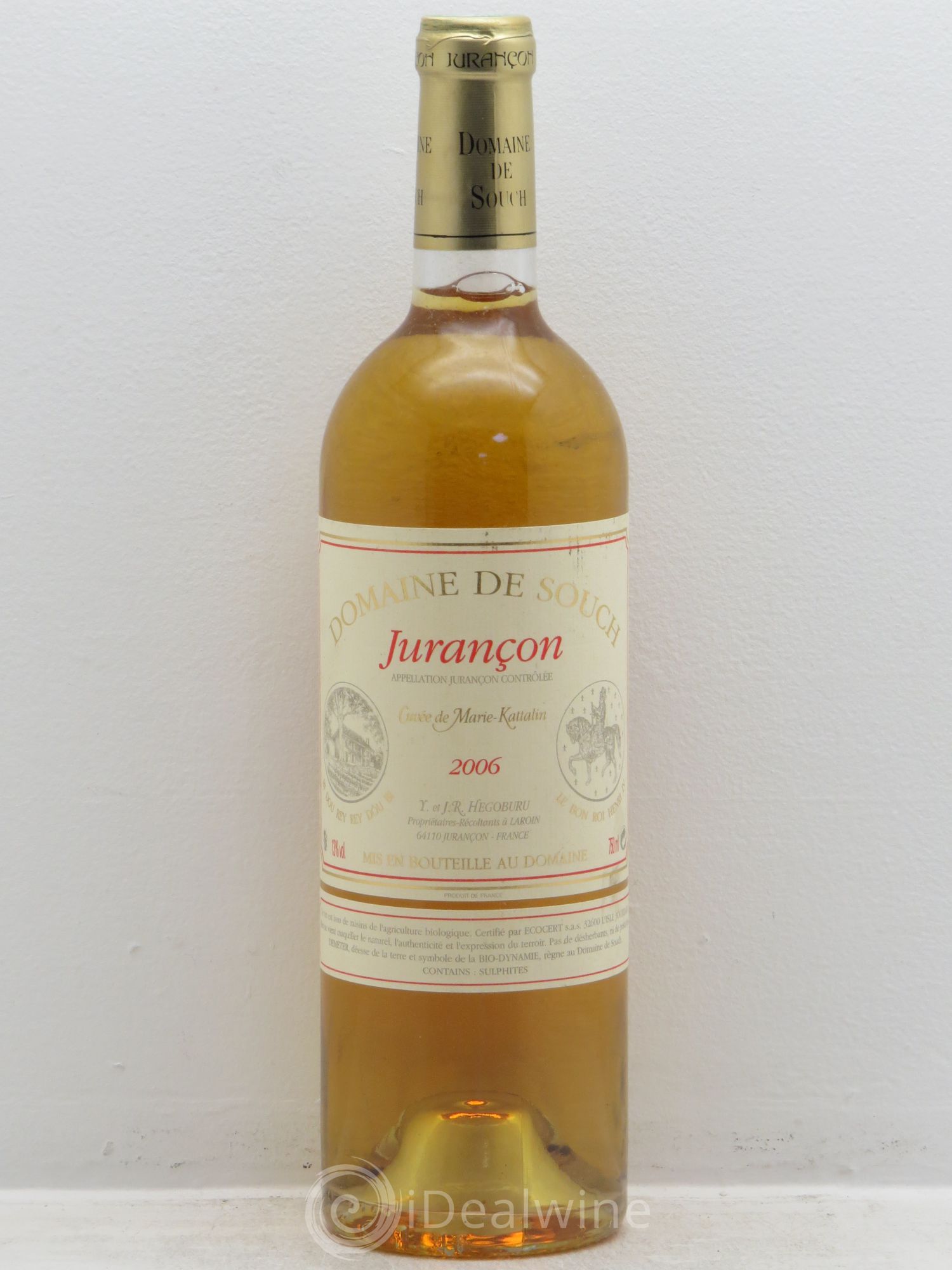 Jurançon Marie Kattalyn Souch (Domaine de) 2006 - Lotto di 1 bottiglia - 0