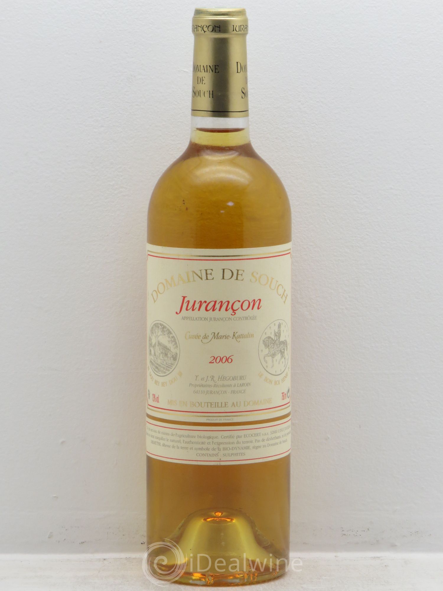 Jurançon Marie Kattalyn Souch (Domaine de) 2006 - Lot de 1 bouteille - 0