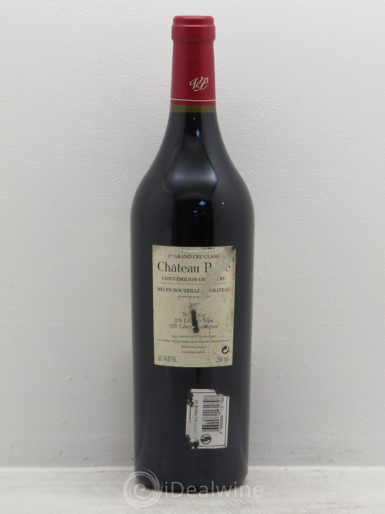 Château Pavie 1er Grand Cru Classé A 2007 - Lot de 1 bouteille - 1