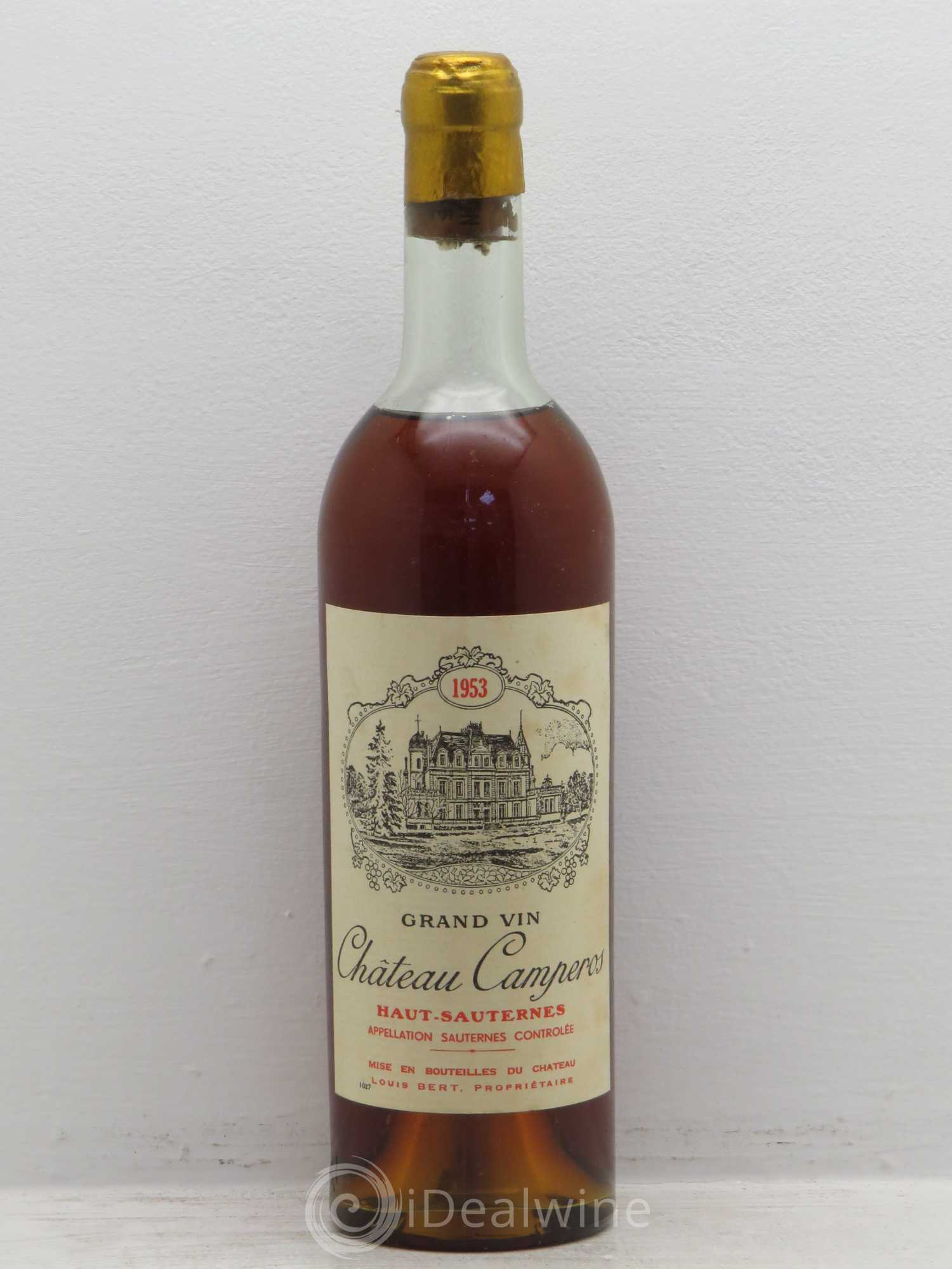 Sauternes Camperos 1953 - Posten von 1 Flasche - 0