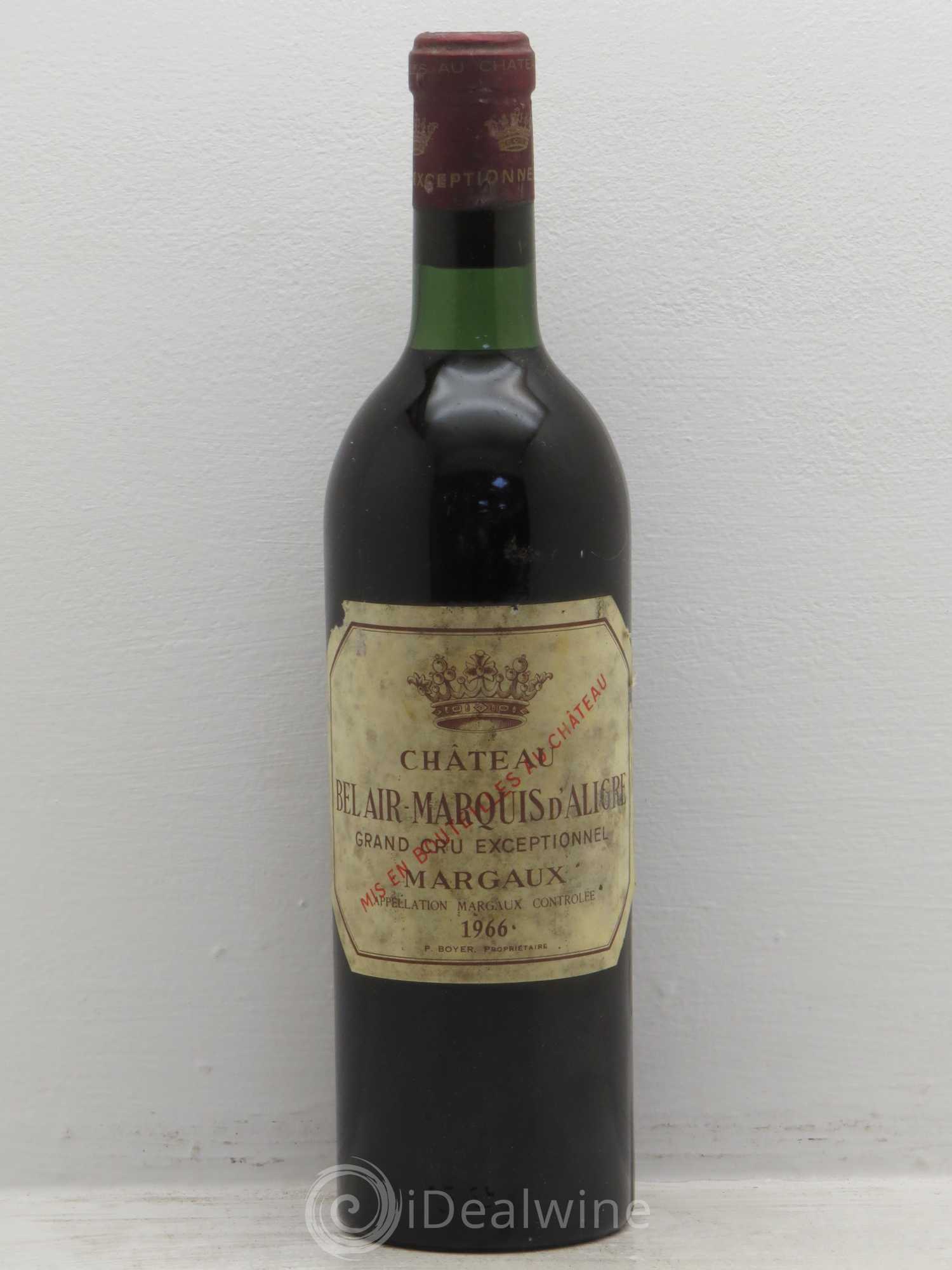 Château Bel Air Marquis d'Aligre 1966 - Lot de 1 bouteille - 0