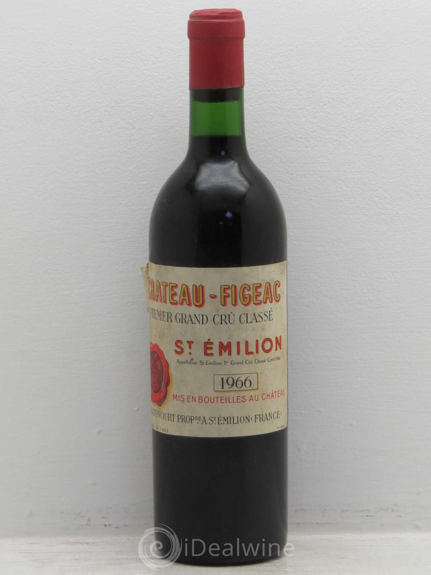 Château Figeac 1er Grand Cru Classé A 1966 - Lot de 1 bouteille - 0