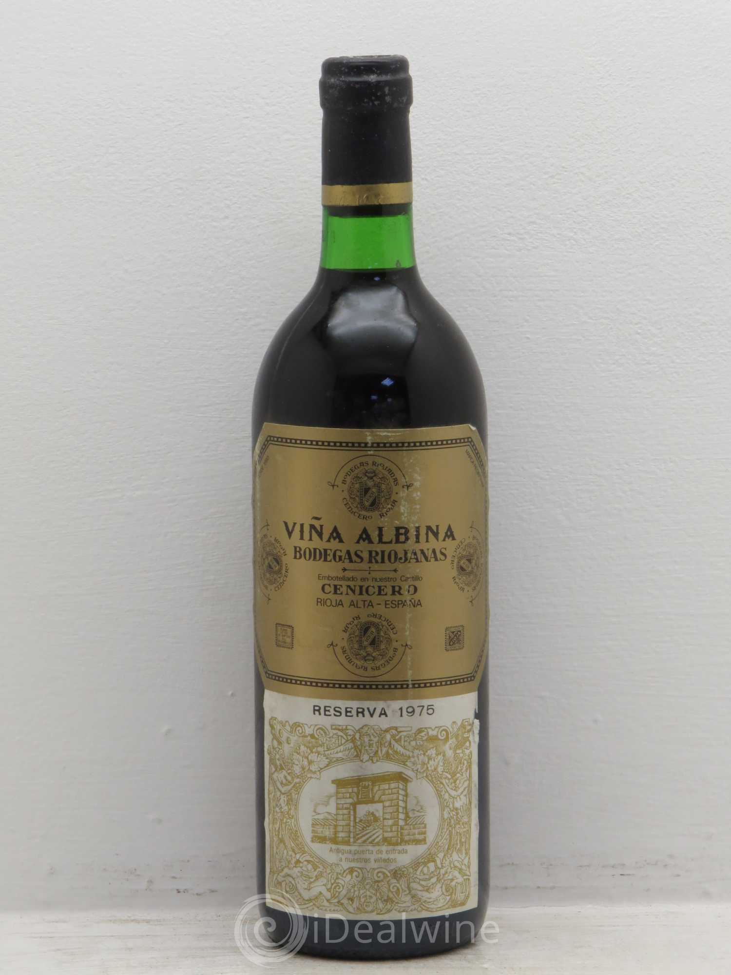 Rioja DOCA Vina albina reserva 1975 - Lot de 1 bouteille - 0