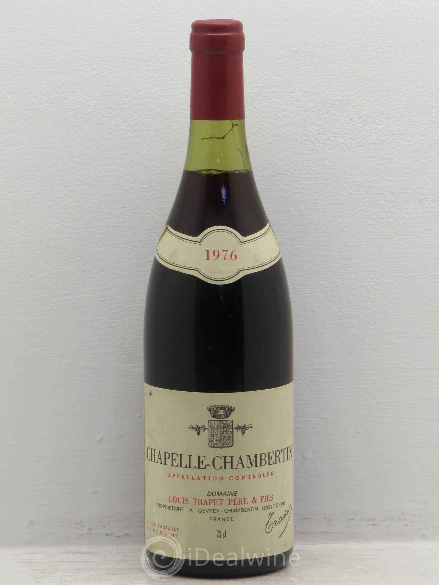 Chapelle-Chambertin Grand Cru Domaine Trapet 1976 - Lot de 1 bouteille - 0