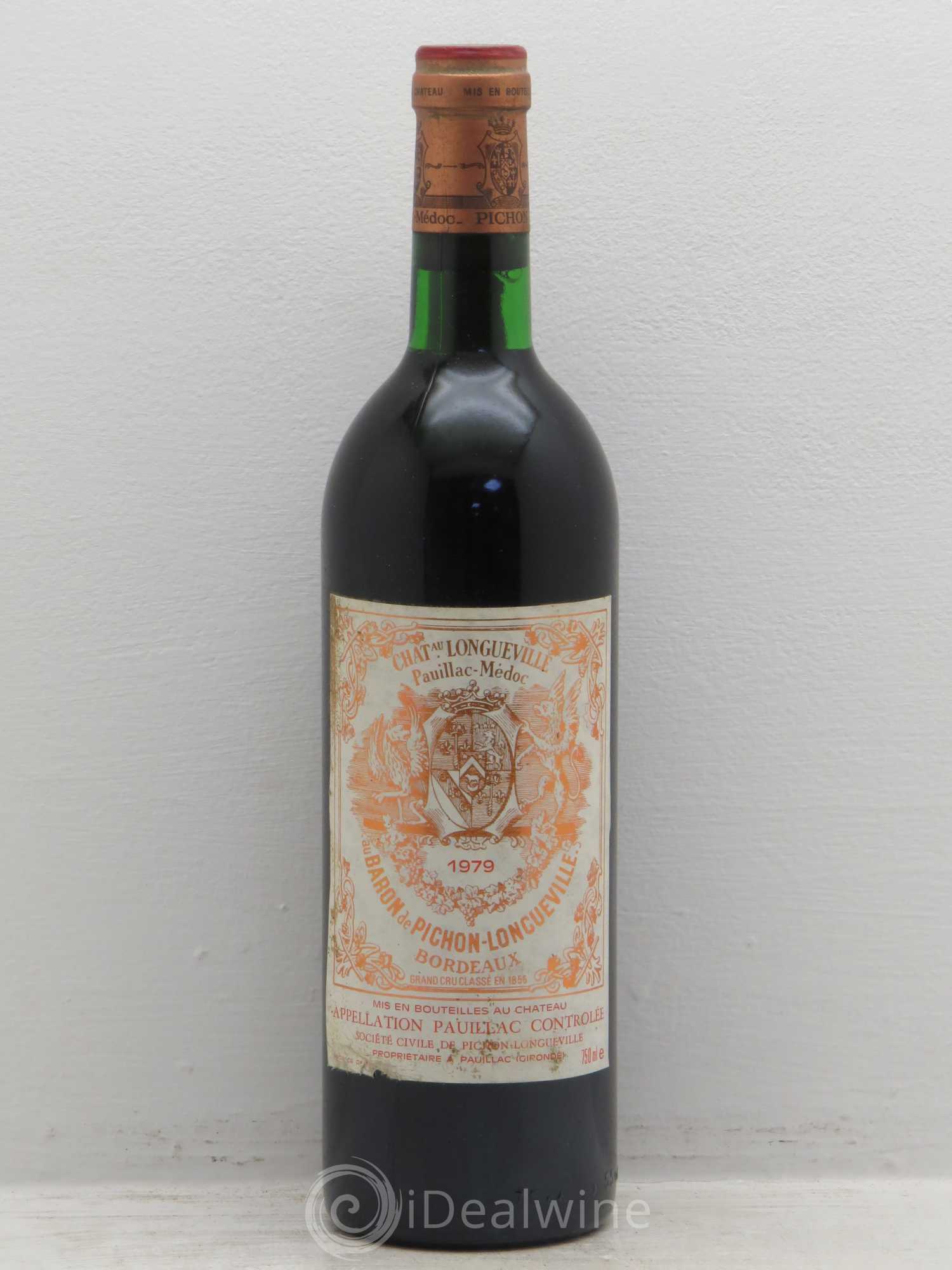 Pichon Longueville Baron 2ème Grand Cru Classé 1979 - Lot de 1 bouteille - 0