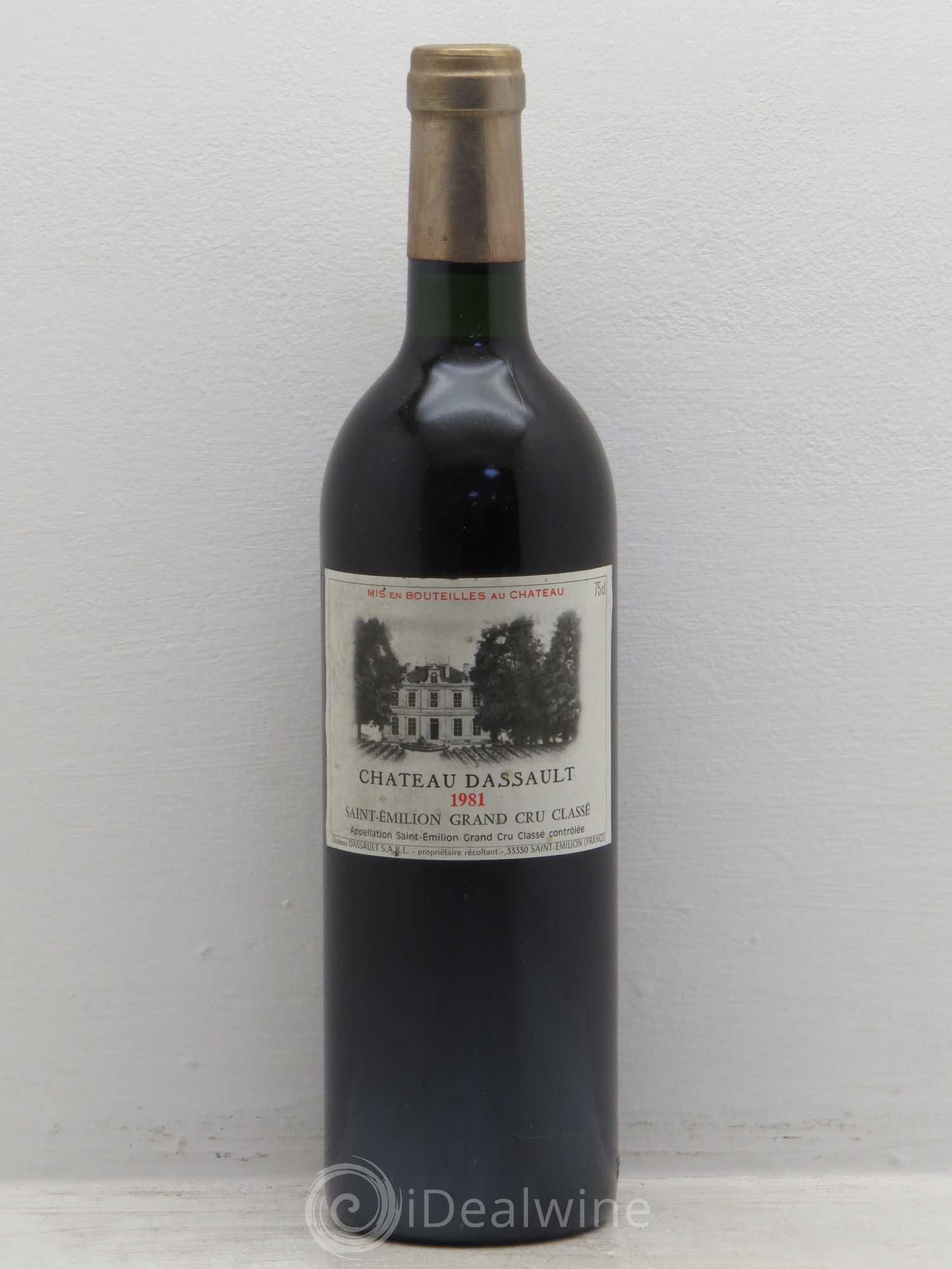 Château Dassault Grand Cru Classé 1981 - Lot de 1 bouteille - 0