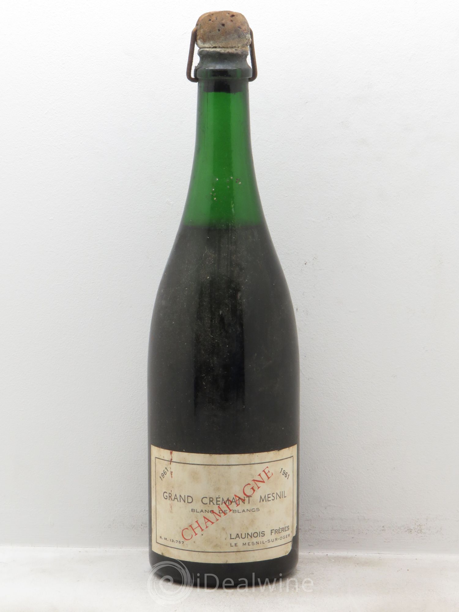 Champagne Grand Crémant Mesnil Blanc de Blanc (sans prix de réserve-no reserve) 1961 - Lot of 1 bottle - 0