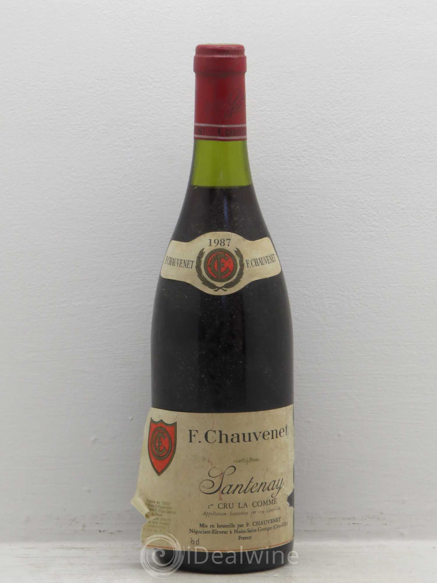 Santenay 1er Cru chauvenet 1987 - Lot de 1 bouteille - 0