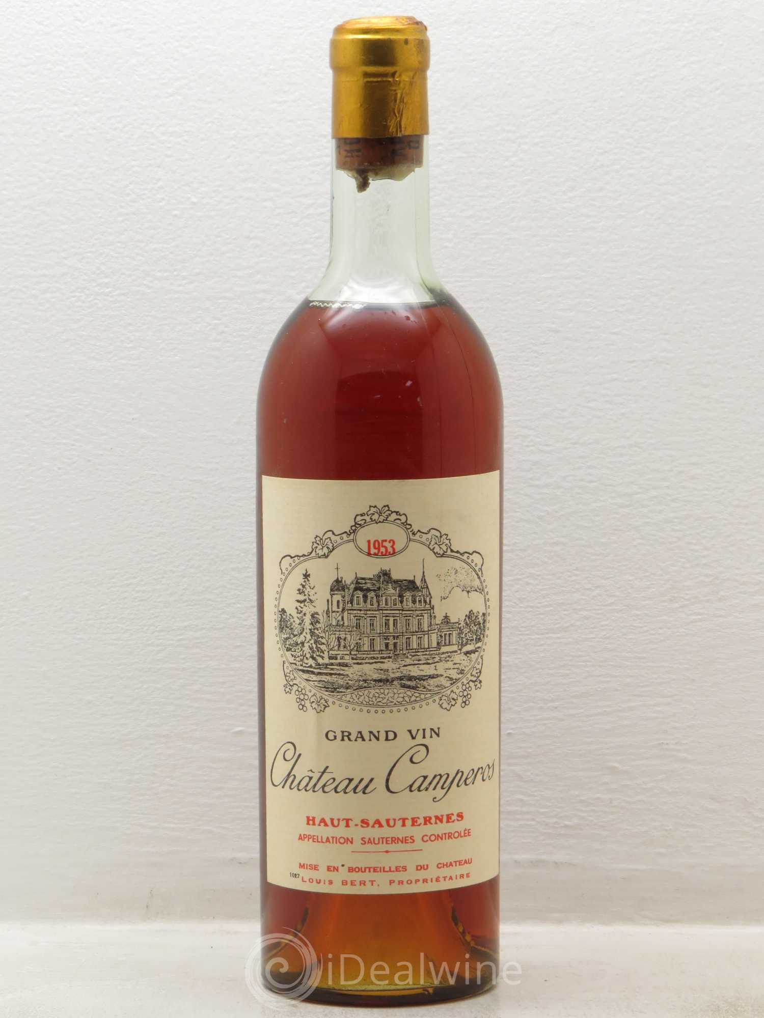 Sauternes Château Camperos Haut-Sauternes 1953 - Posten von 1 Flasche - 0