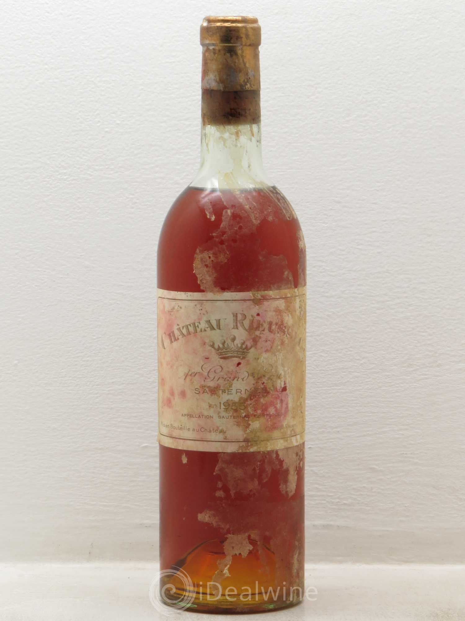 Château Rieussec 1er Grand Cru Classé 1955 - Lot de 1 bouteille - 0