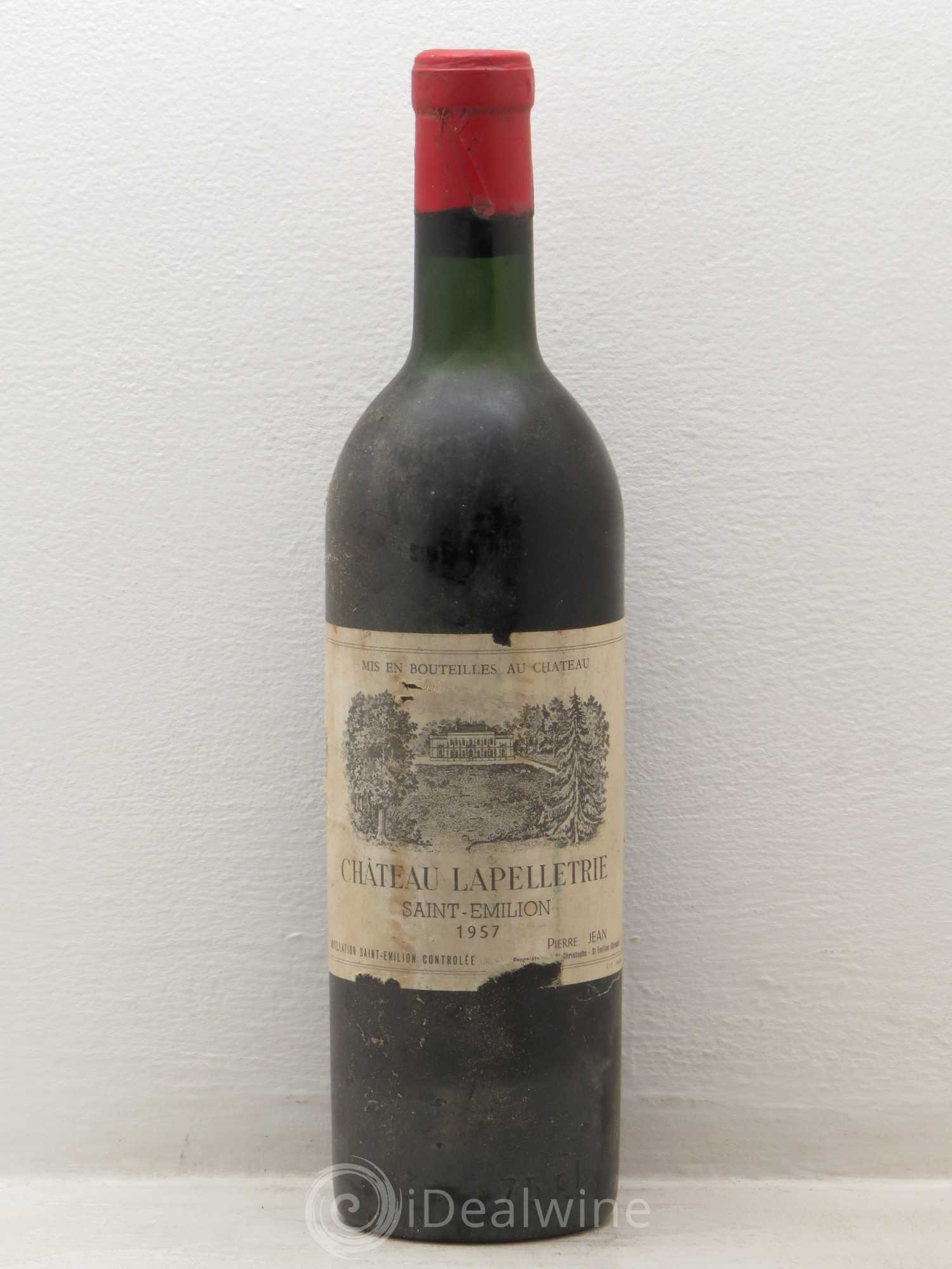 Saint-Émilion Château Lapelletrie 1957 - Posten von 1 Flasche - 0