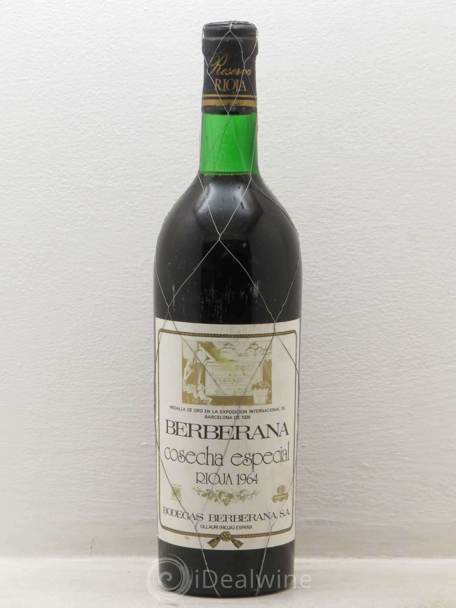 Rioja DOCA Berberana Cosecha Especial 1964 - Lotto di 1 bottiglia - 0