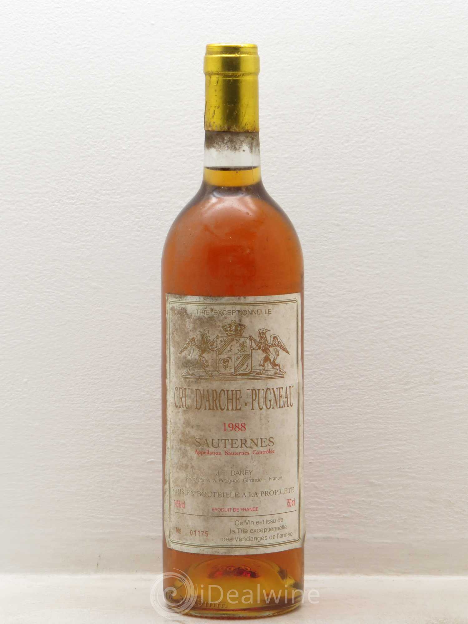 Cru d'Arche-Pugneau trie Exceptionelle 1988 - Posten von 1 Flasche - 0
