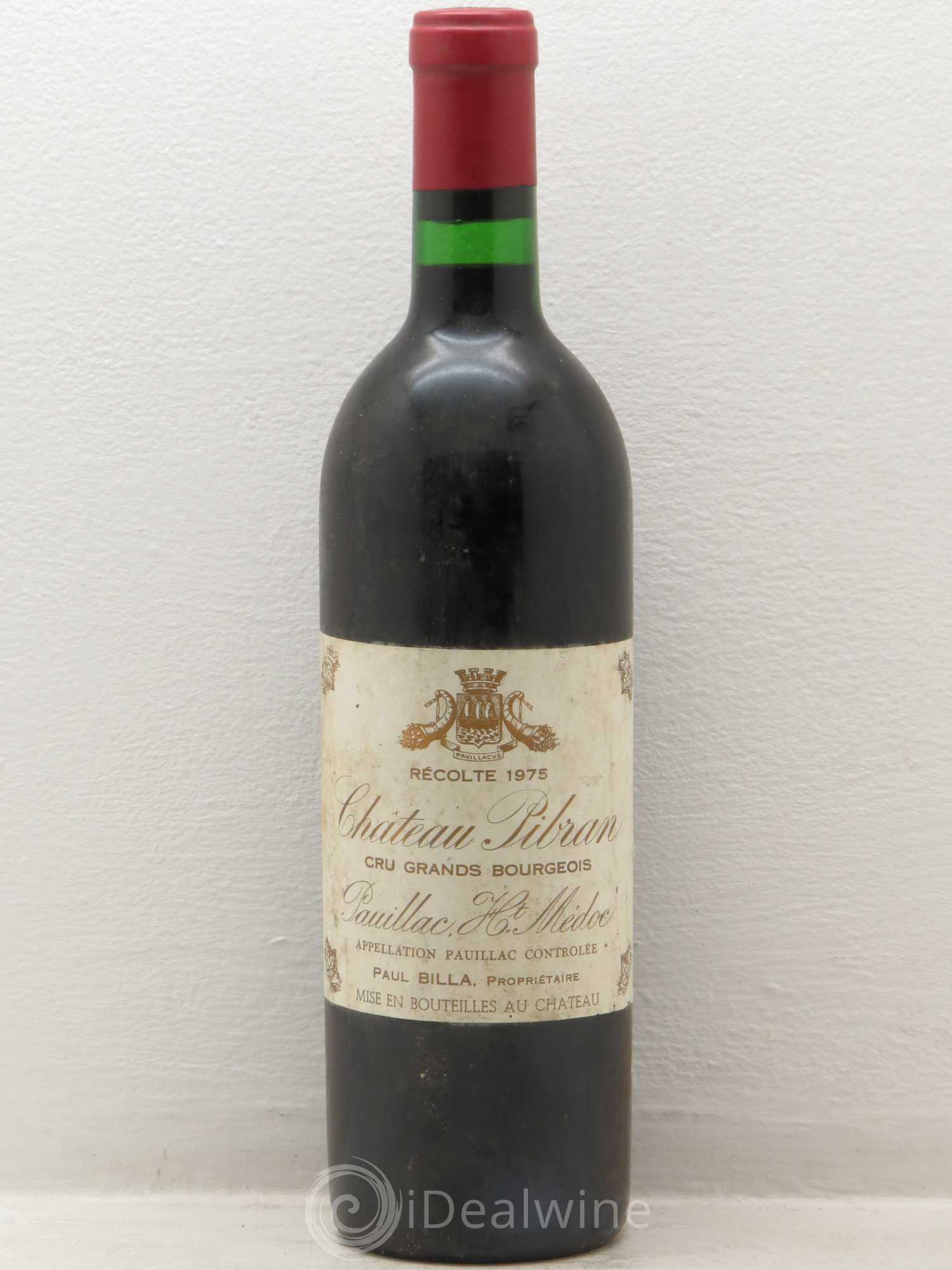 Château Pibran 1975 - Lot de 1 bouteille - 0