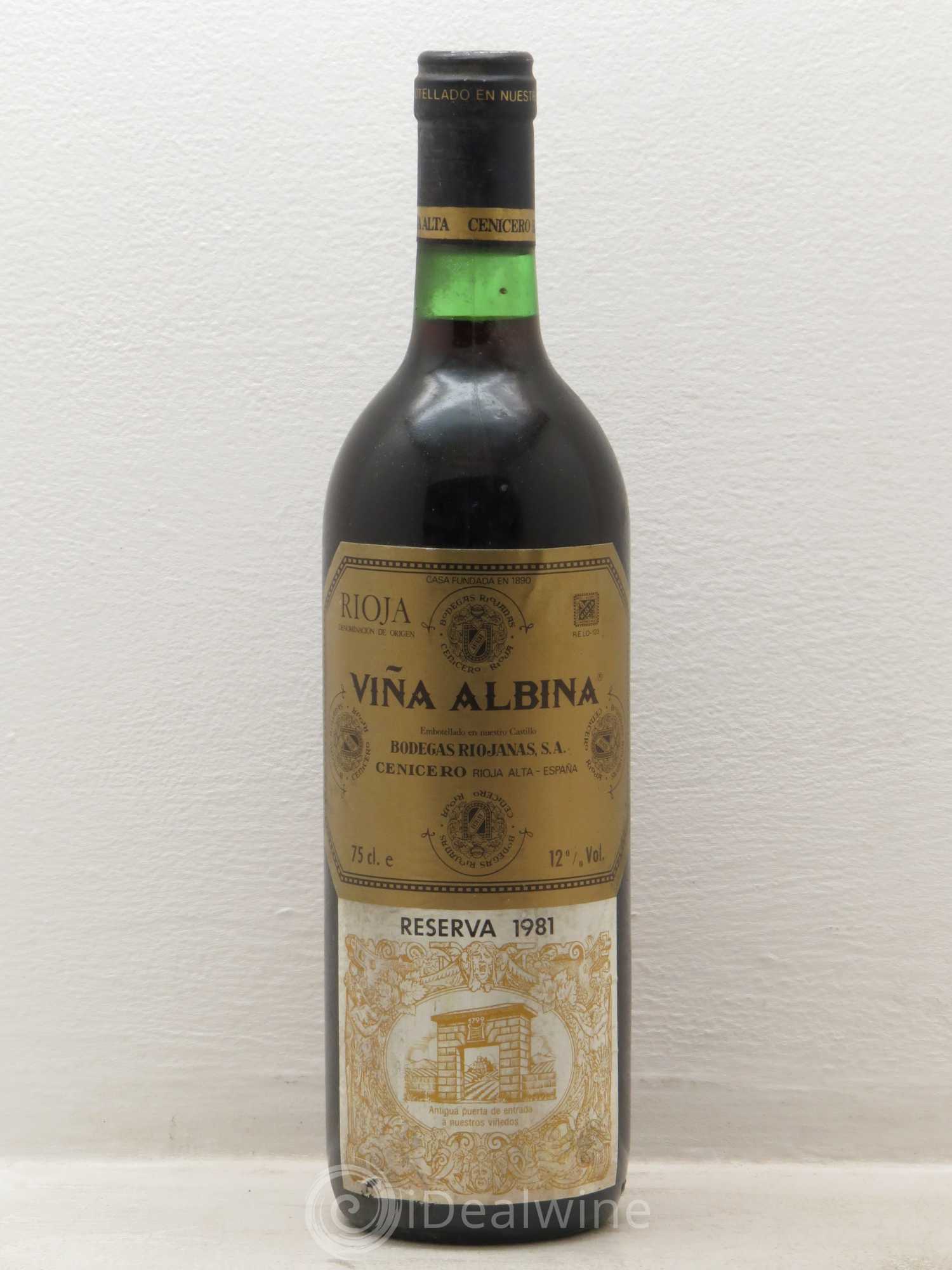 Rioja DOCA Vina Albina Reserva 1981 - Posten von 1 Flasche - 0
