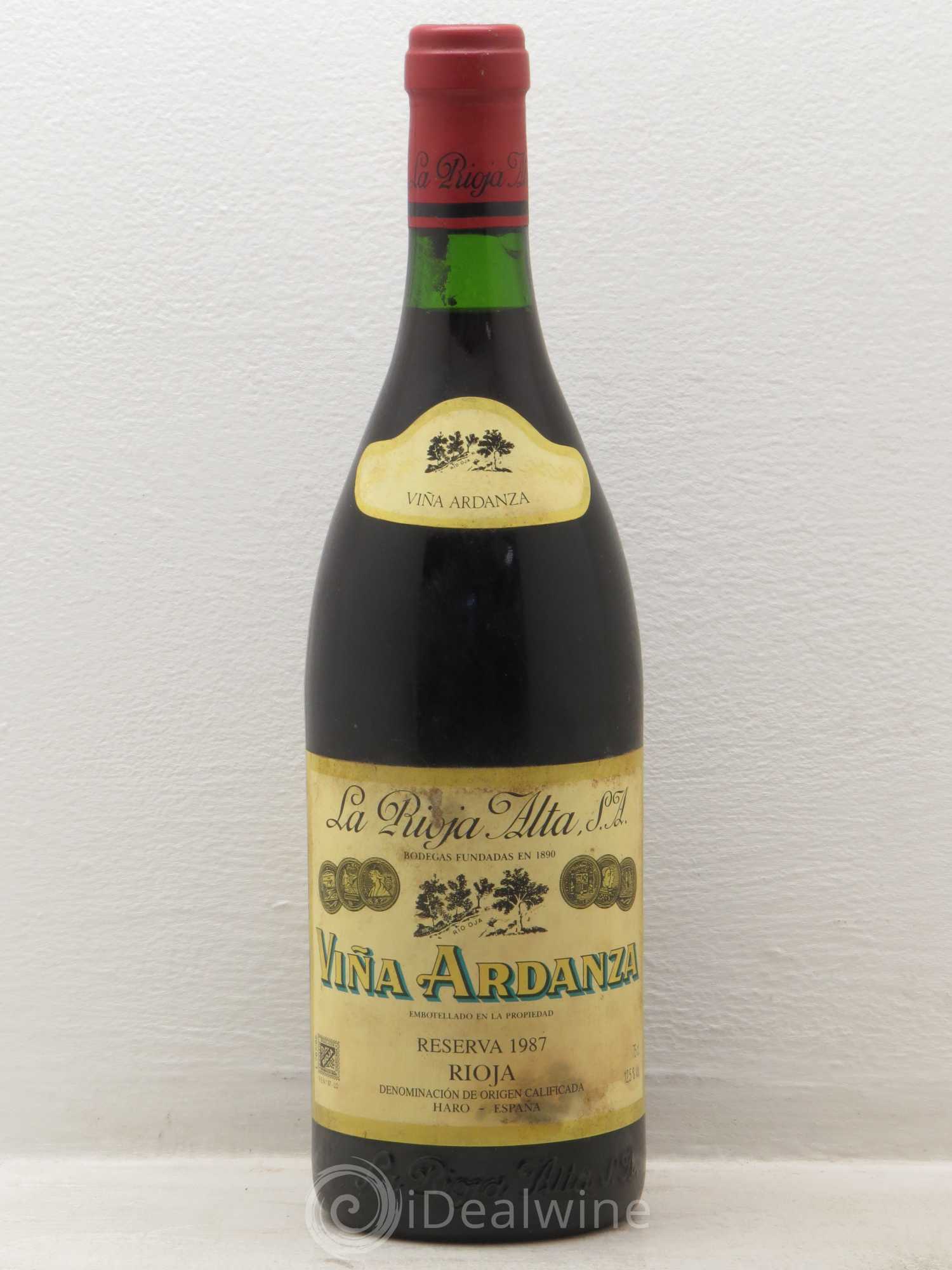 Rioja DOCA Vina Ardanza Reserva La Rioja Alta 1987 - Lot of 1 bottle - 0