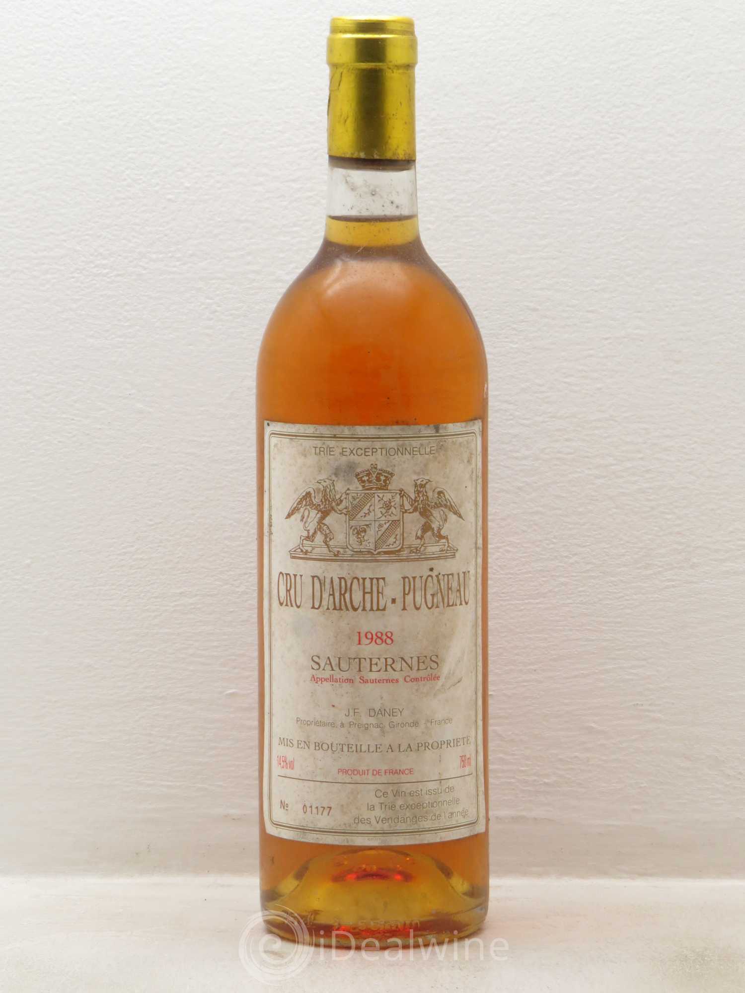 Cru d'Arche-Pugneau Trie Exceptionnelle 1988 - Lotto di 1 bottiglia - 0