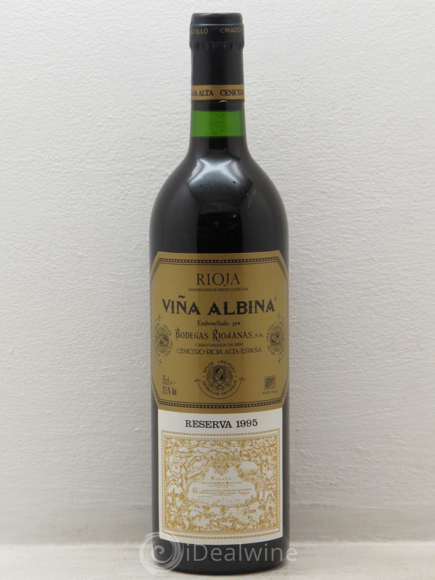 Rioja DOCA Vina Albina Reserva Riojanas 1995 - Lot of 1 bottle - 0