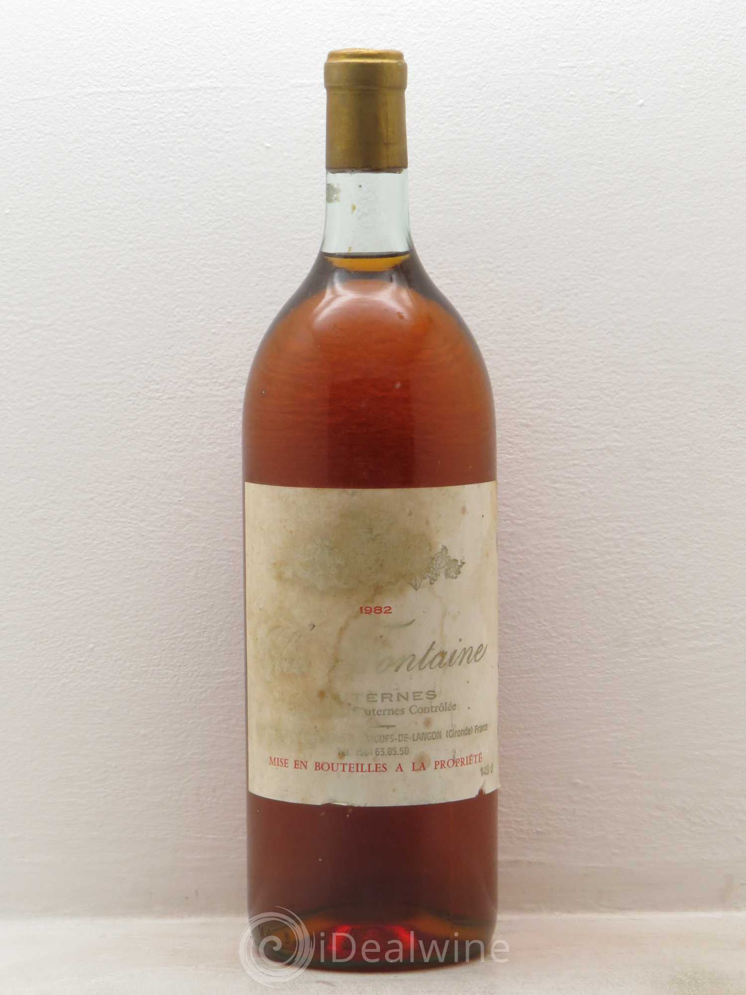 Sauternes Clos Fontaine 1982 - Posten von 1 Magnum - 0