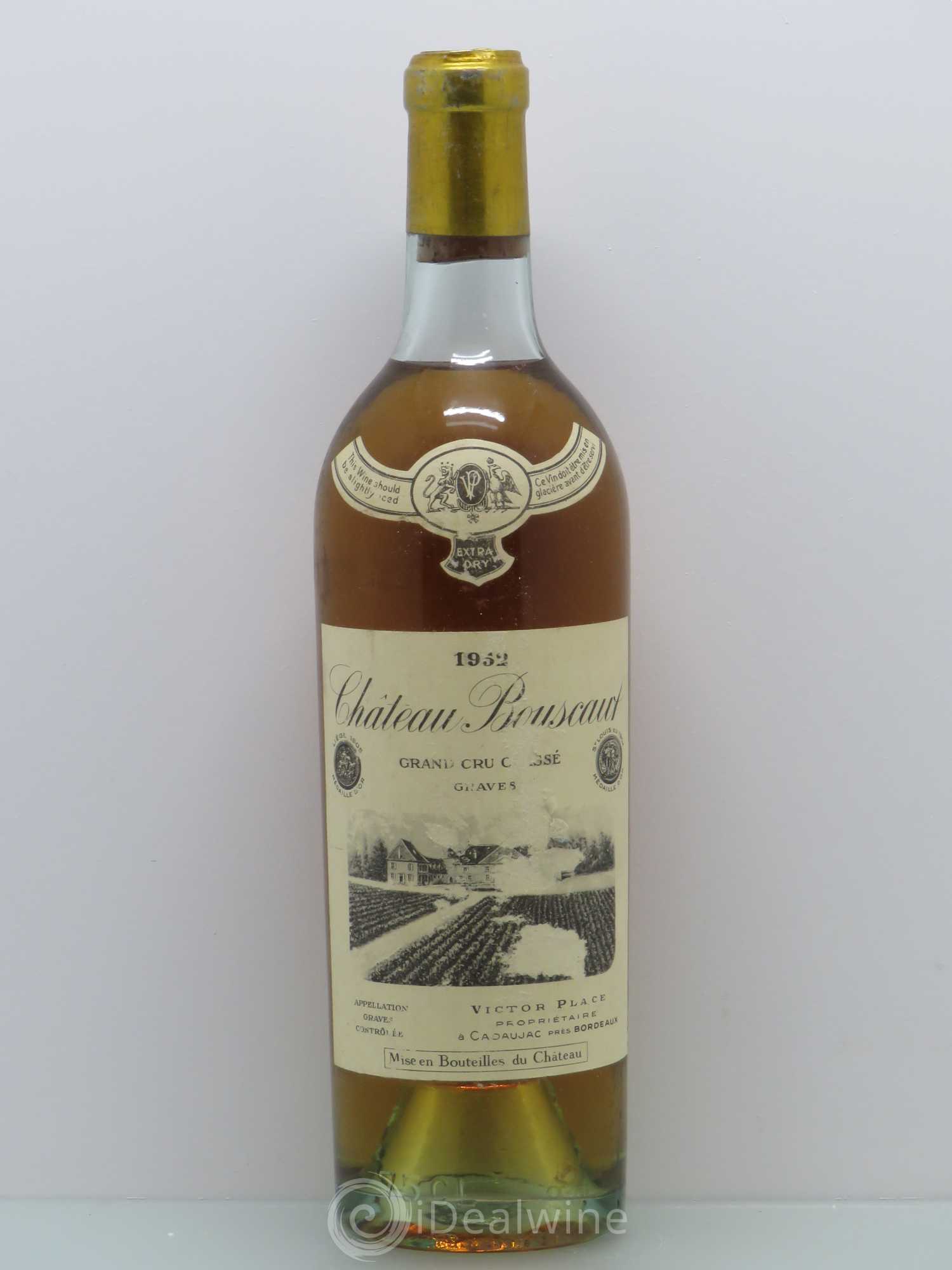 Château Bouscaut Cru Classé de Graves 1952 - Lot de 1 bouteille - 0