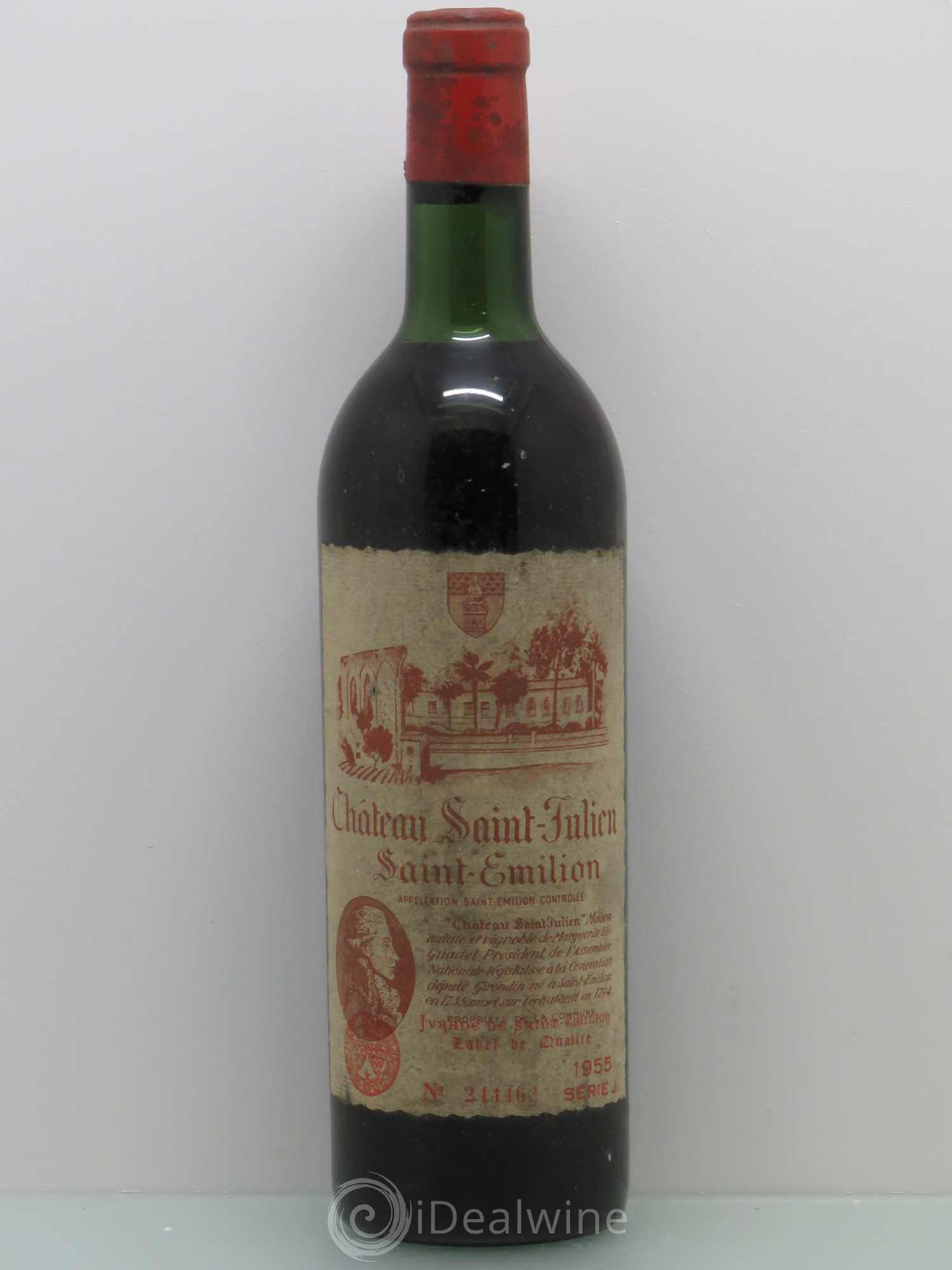 Saint-Émilion Château Saint Julien 1955 - Posten von 1 Flasche - 0