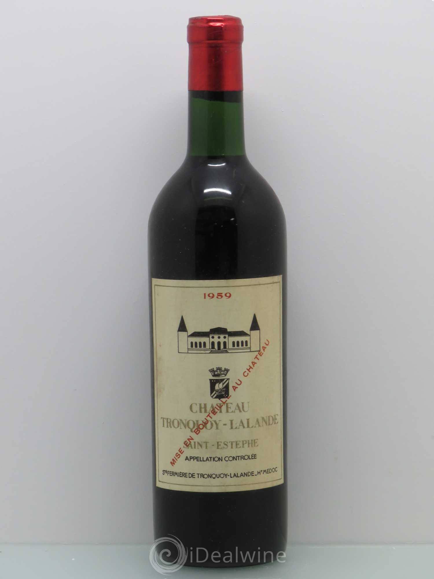 Château Tronquoy Lalande 1959 - Lot de 1 bouteille - 0