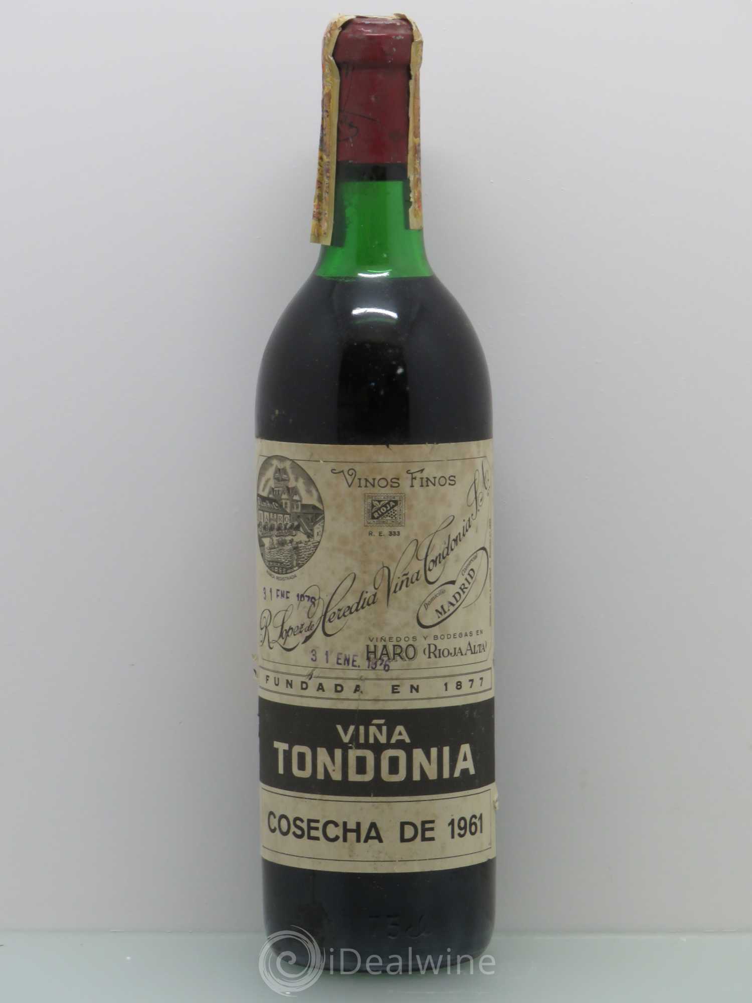 Rioja DOCA Viña Tondonia 1961 - Lot de 1 bouteille - 0