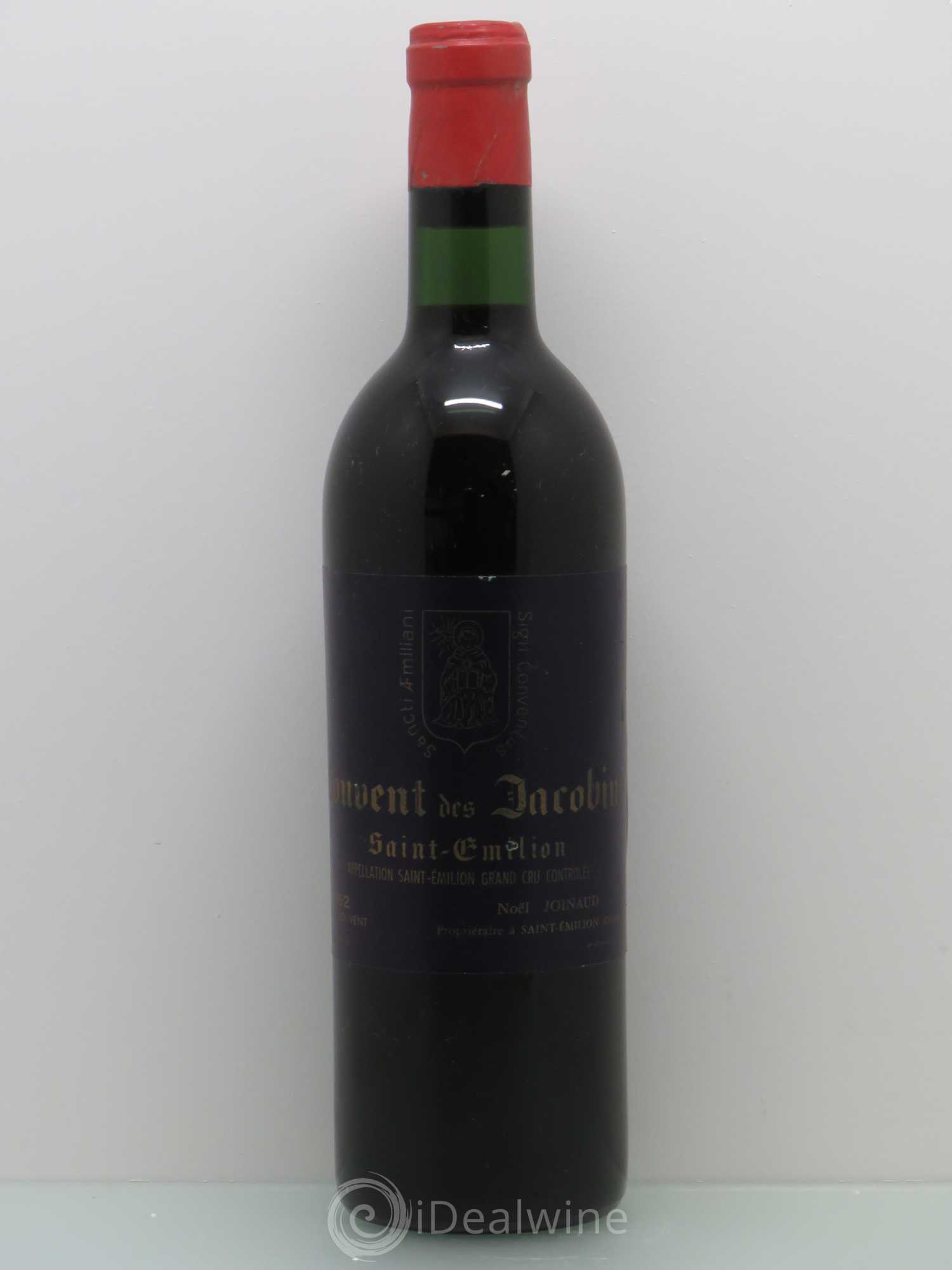 Château Couvent des Jacobins Grand Cru Classé 1962 - Lot de 1 bouteille - 0