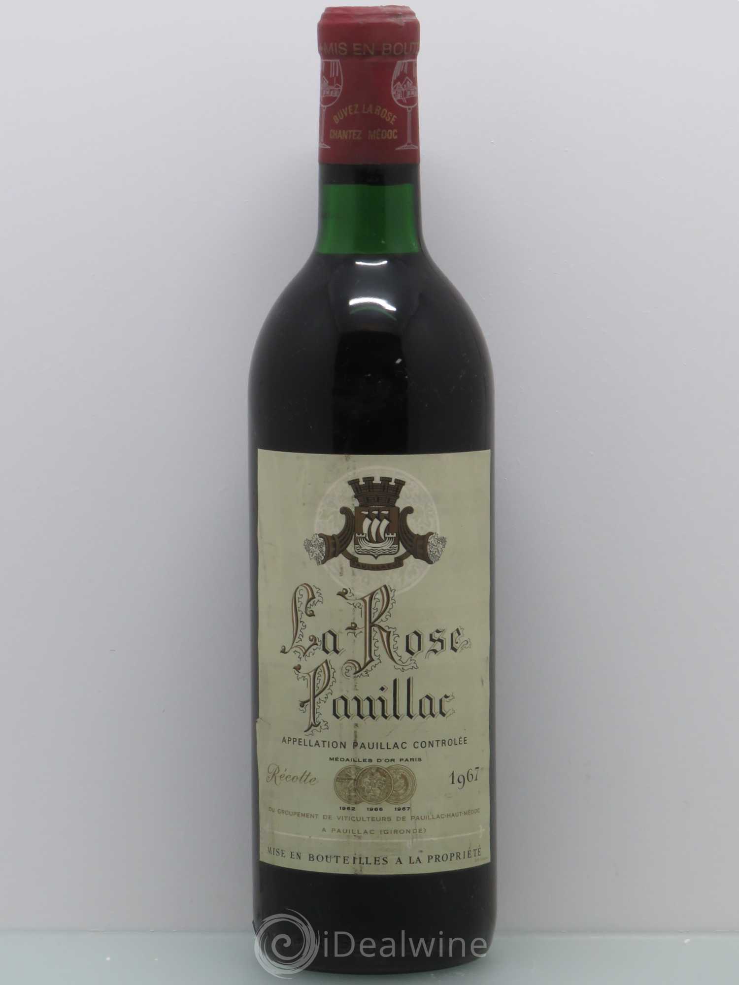 La Rose Pauillac 1967 - Posten von 1 Flasche - 0