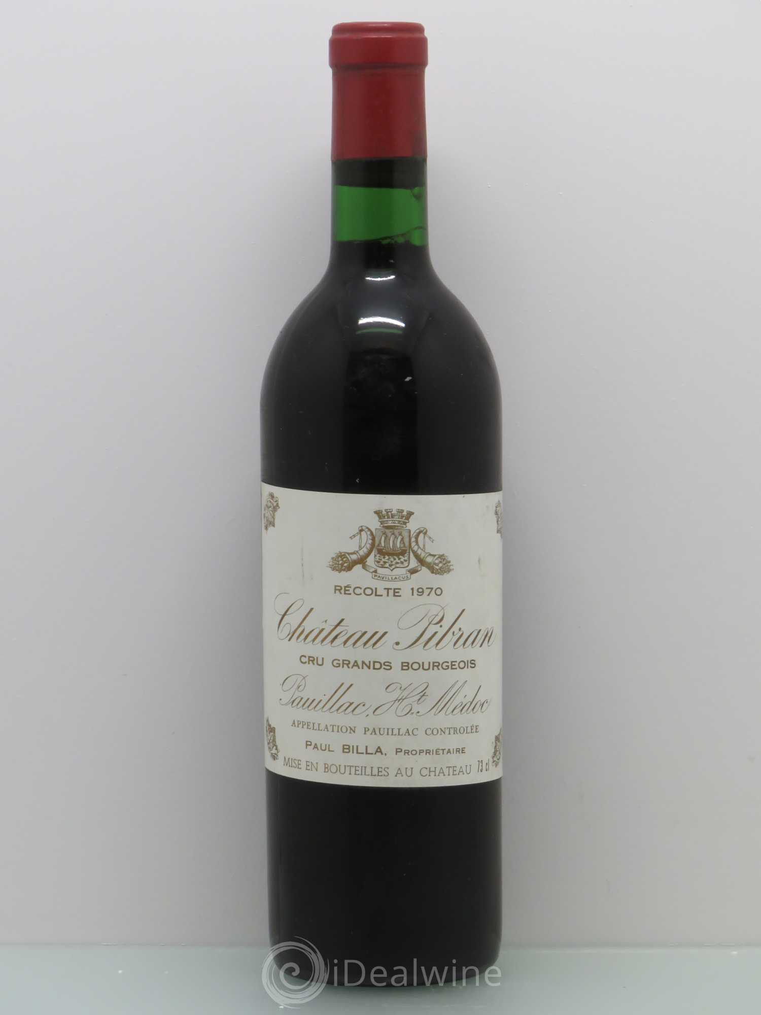 Château Pibran 1970 - Lot de 1 bouteille - 0