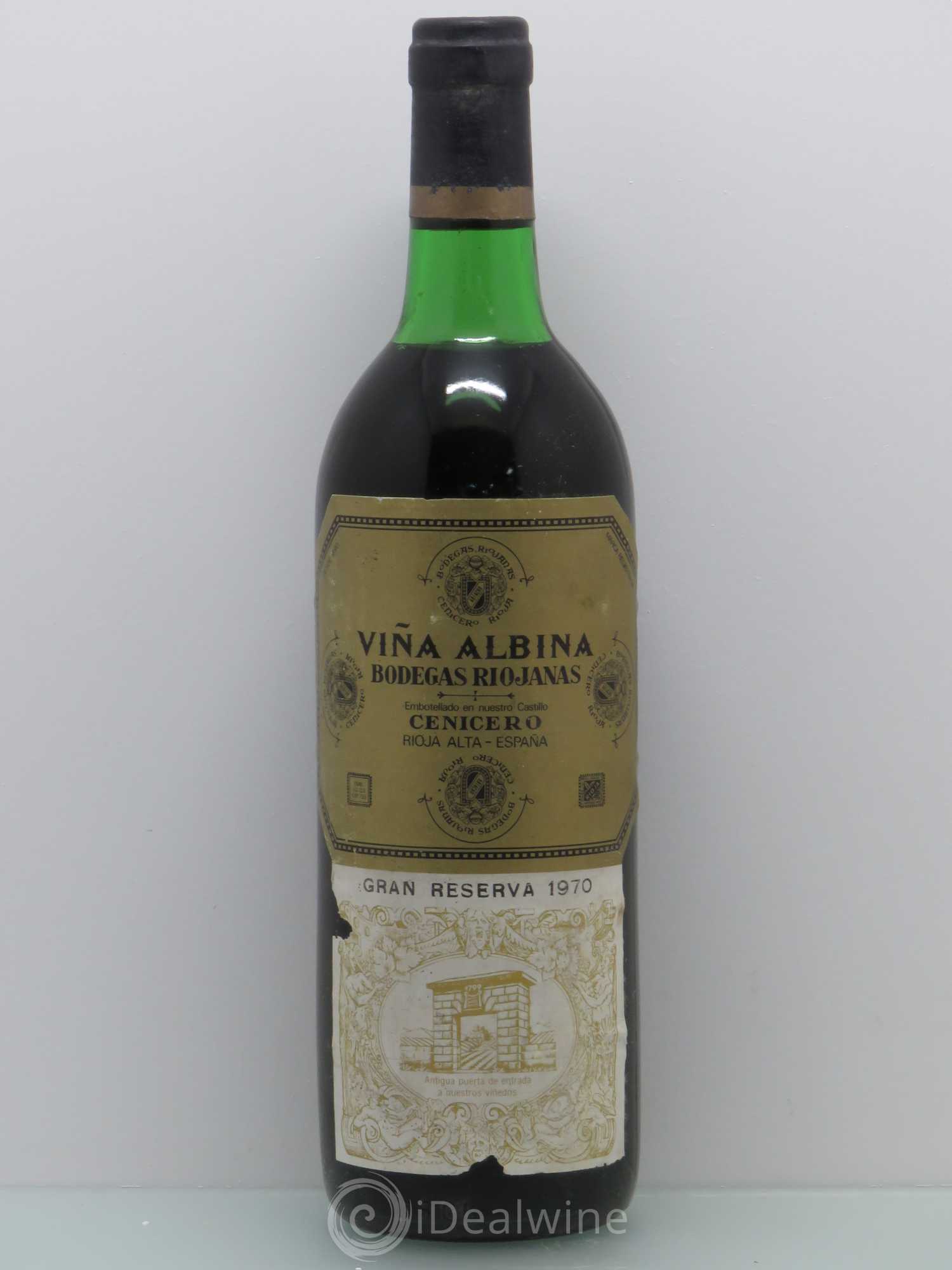 Rioja DOCA Viña Albina Gran Reserva 1970 - Lot de 1 bouteille - 0
